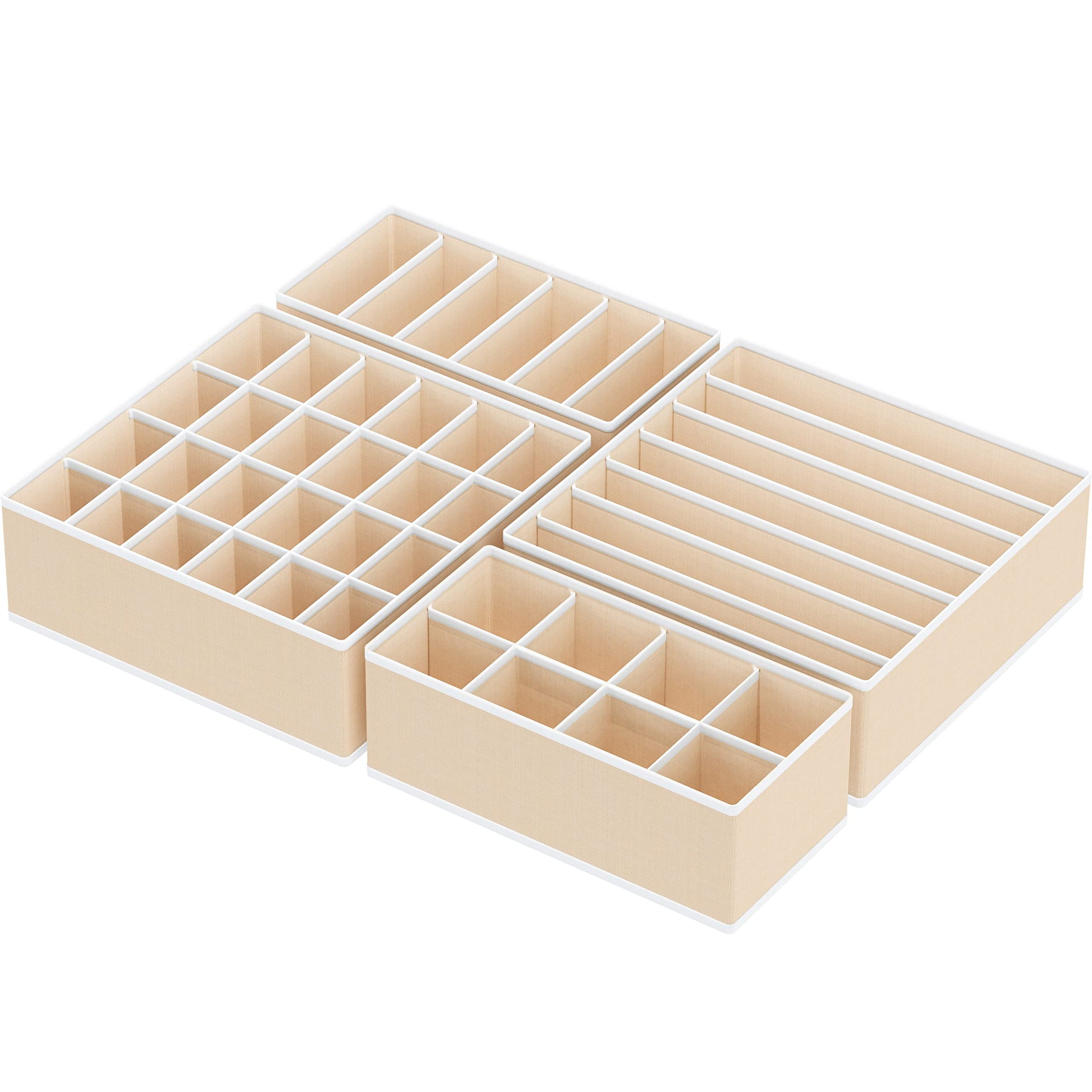 4 Pack Drawer Organizer Set for Underwear (4 Count)