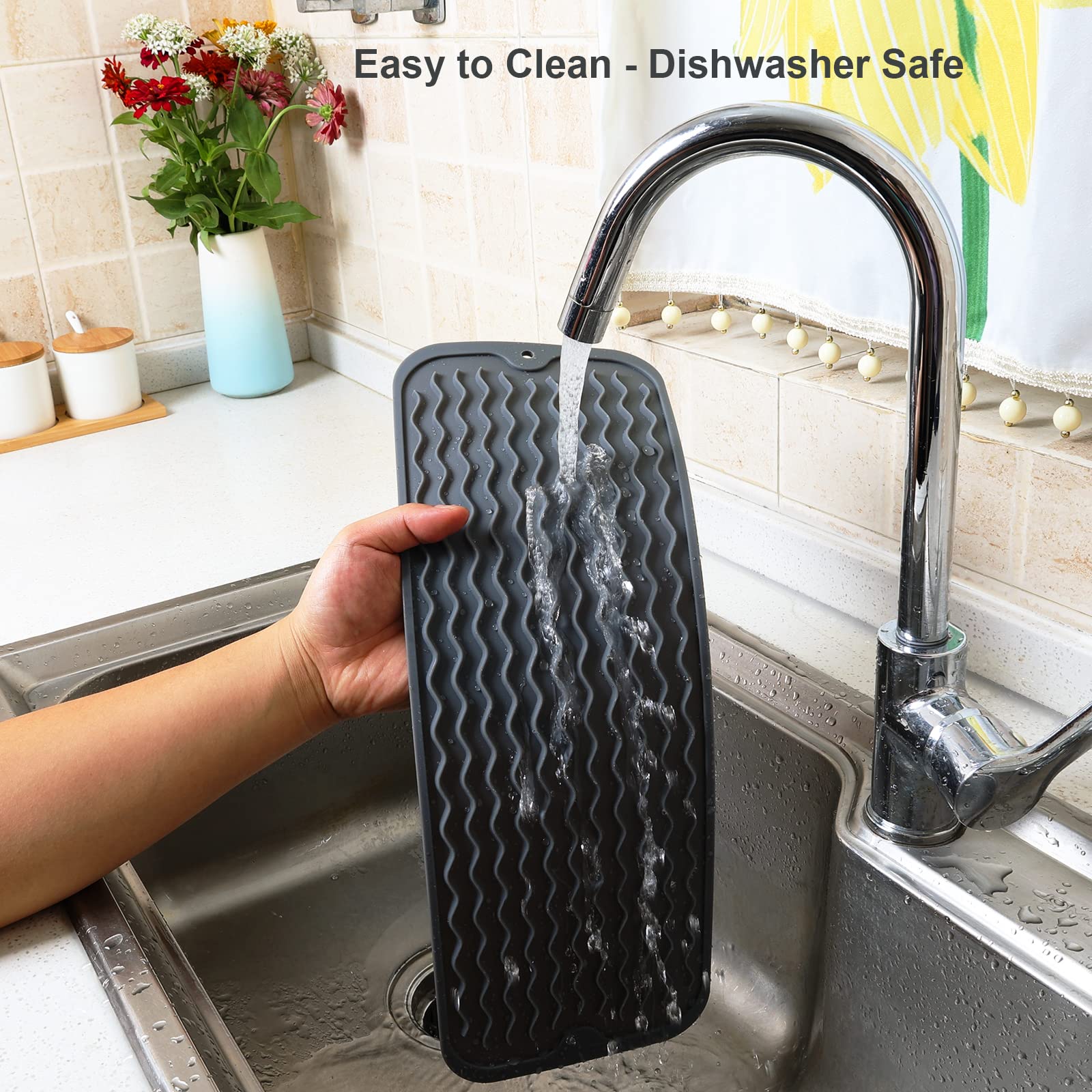 Small Dish Drying Mat for Kitchen Counter (2 Count)