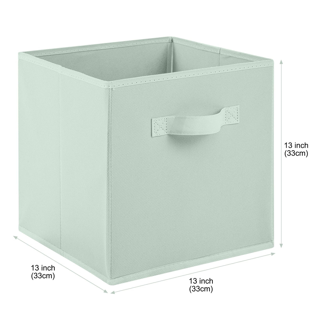 13x13x13 Inch Fabric Storage Bins 6 Pack Fun Colored Storage Cubes with Handles Foldable Cube Baskets for Home