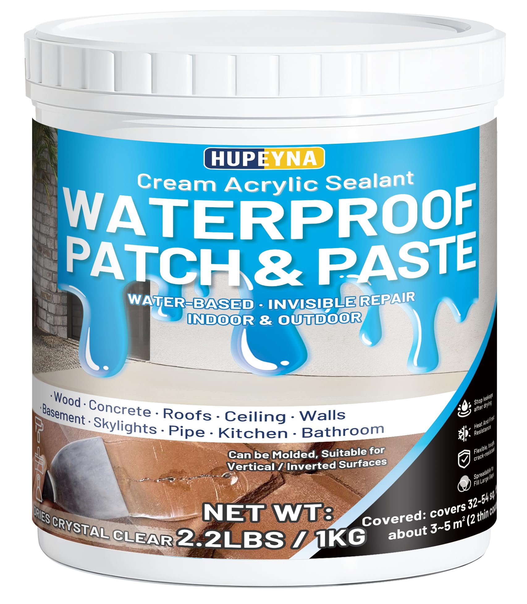 Waterproof Patch & Seal Rubberized Sealant Paste