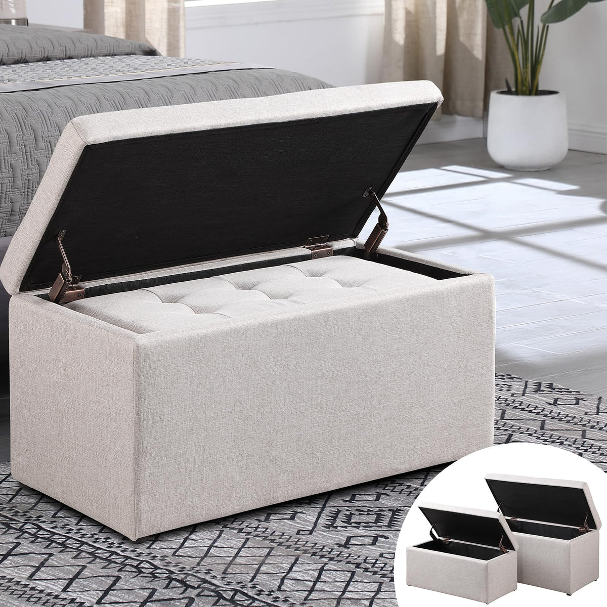 31.5'' Storage Ottomans Set of 2 (2 Count)