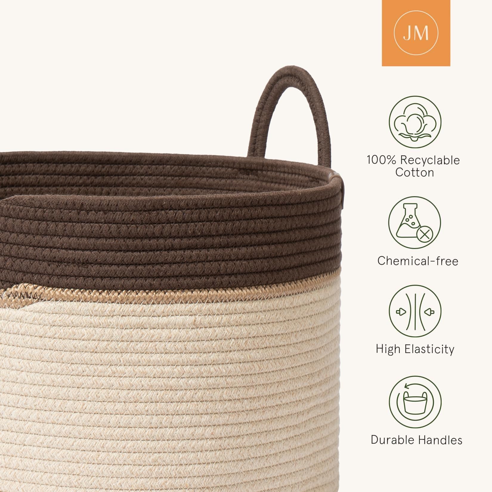 72L Extra Large Cotton Rope Laundry Basket