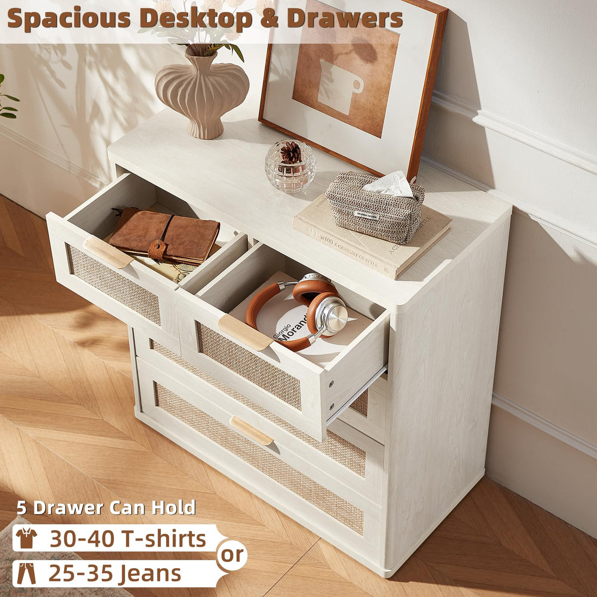 Rattan Dresser for Bedroom