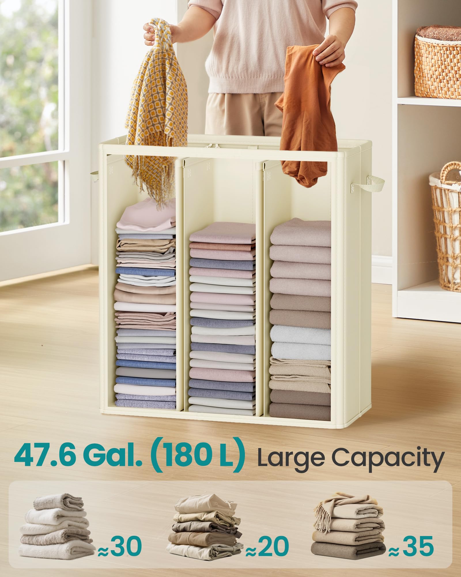 160L Laundry Hamper