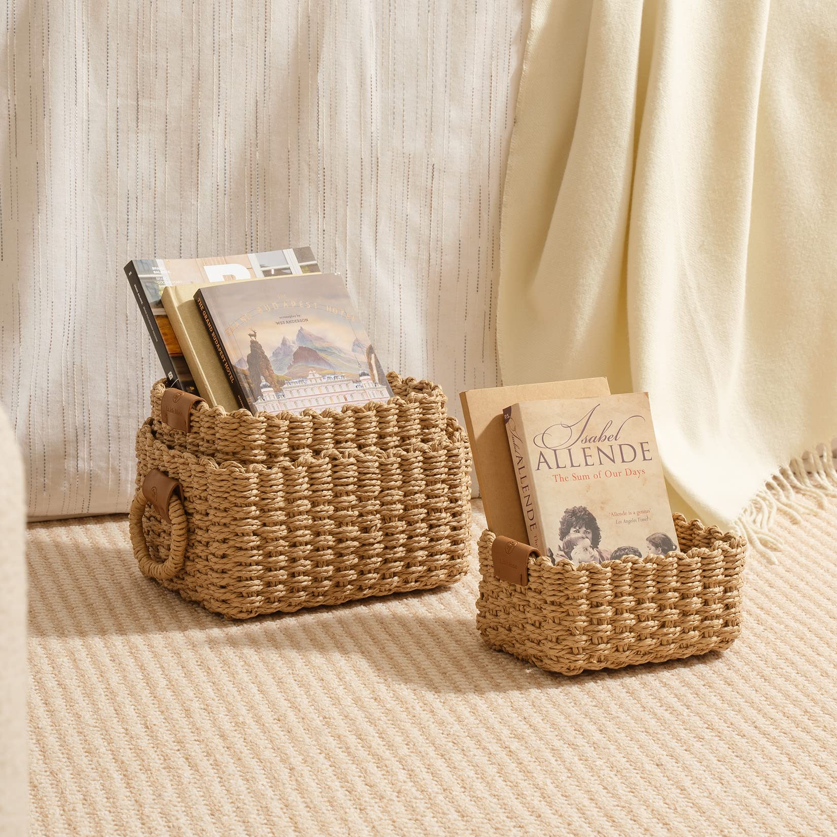 Small Wicker Baskets for Organizing (3 Count)