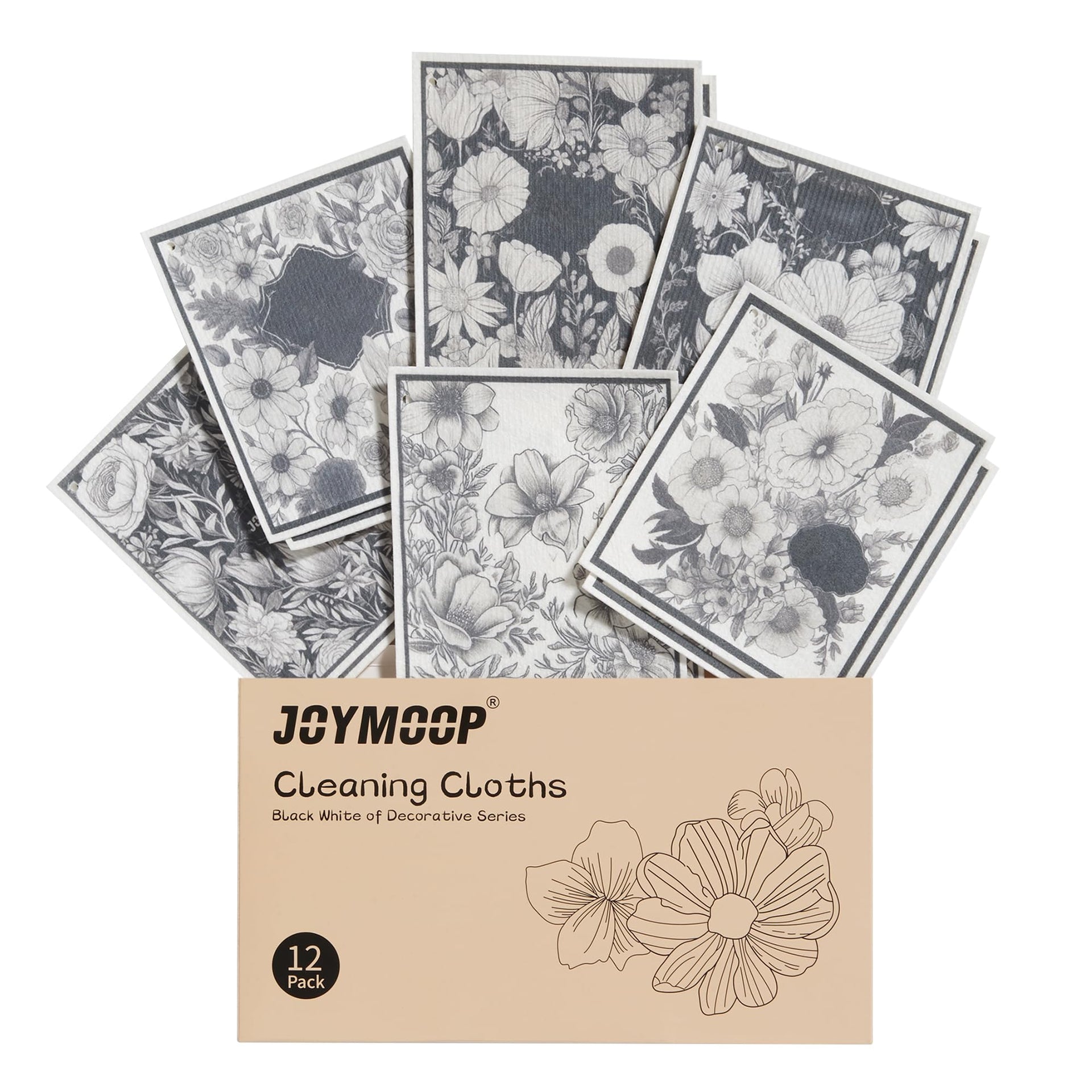 12 Pack Decorate Cleaning Cloth (12 Count)