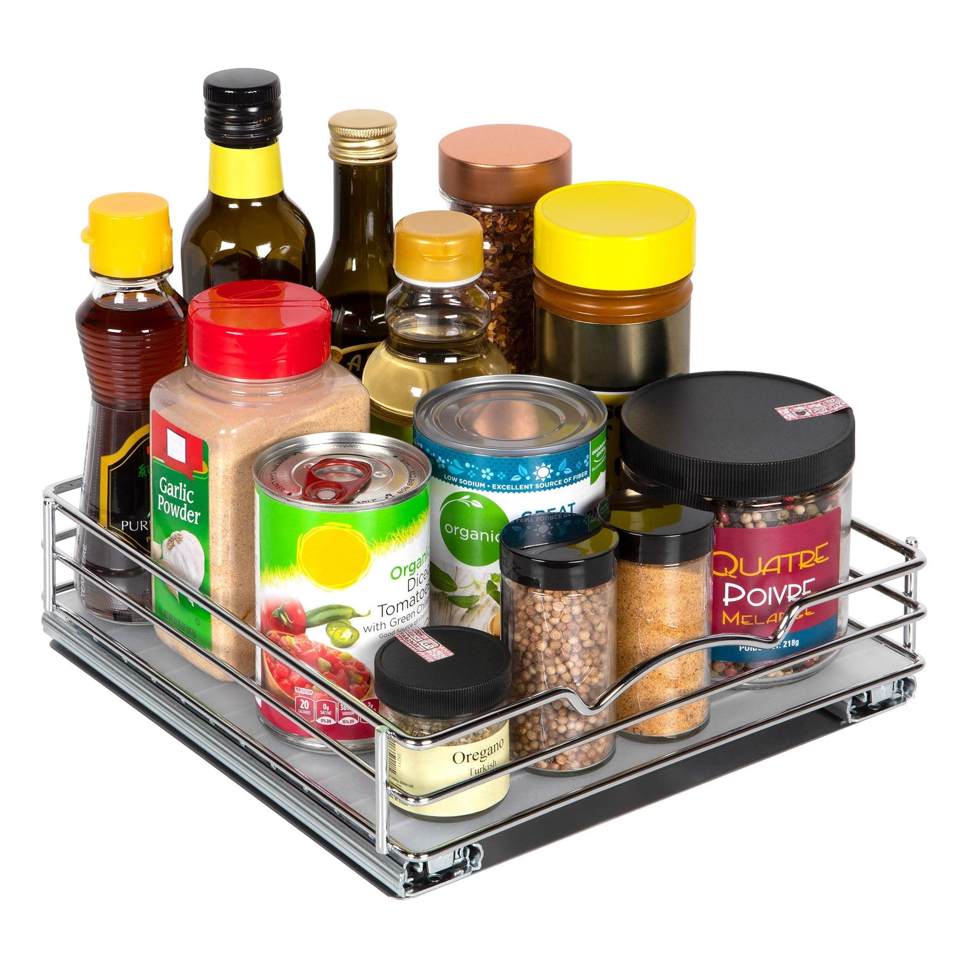 Pull Out Cabinet Spice Rack Organizer