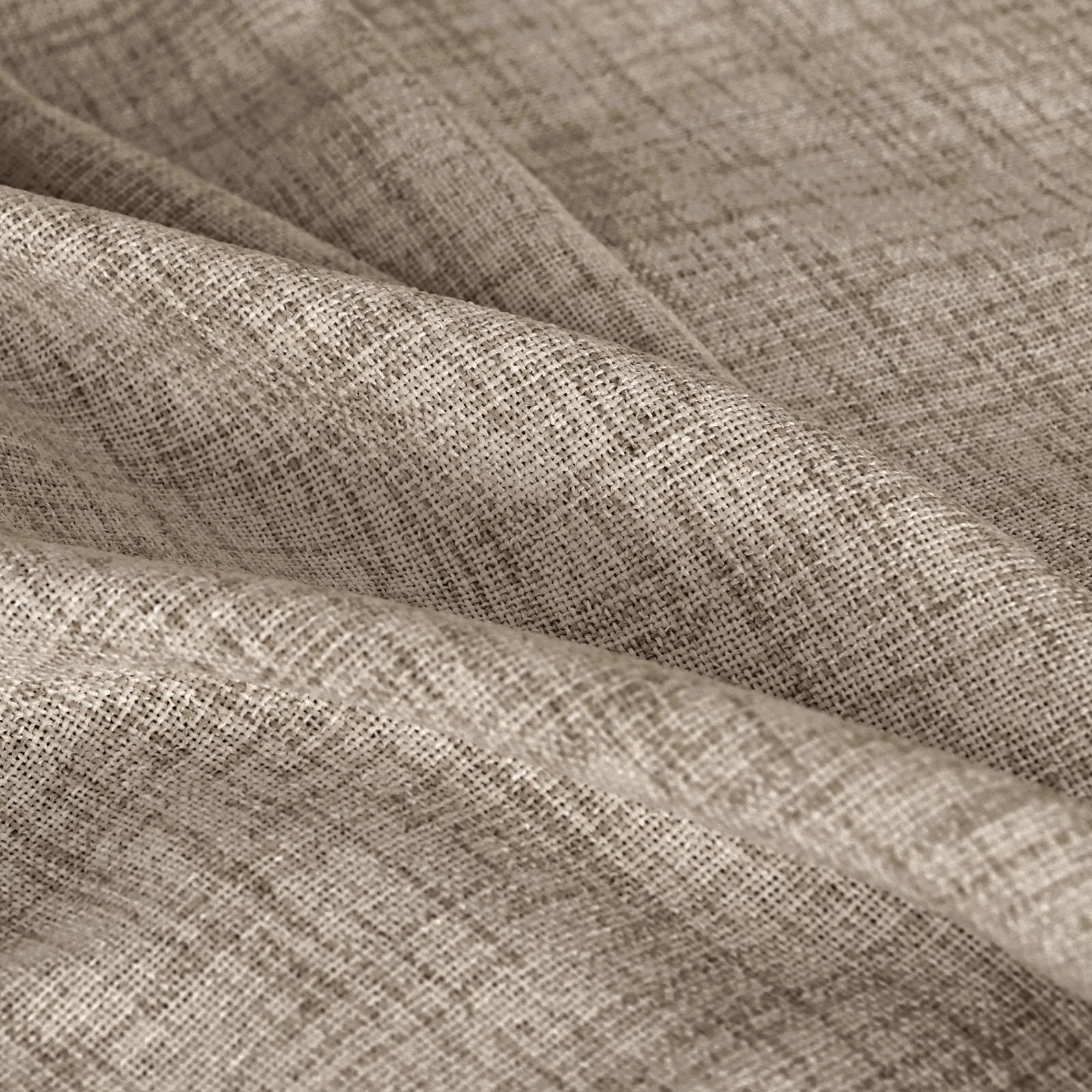 Extra Long Linen Curtains 108 Inch Length for Living Room (2 Count)