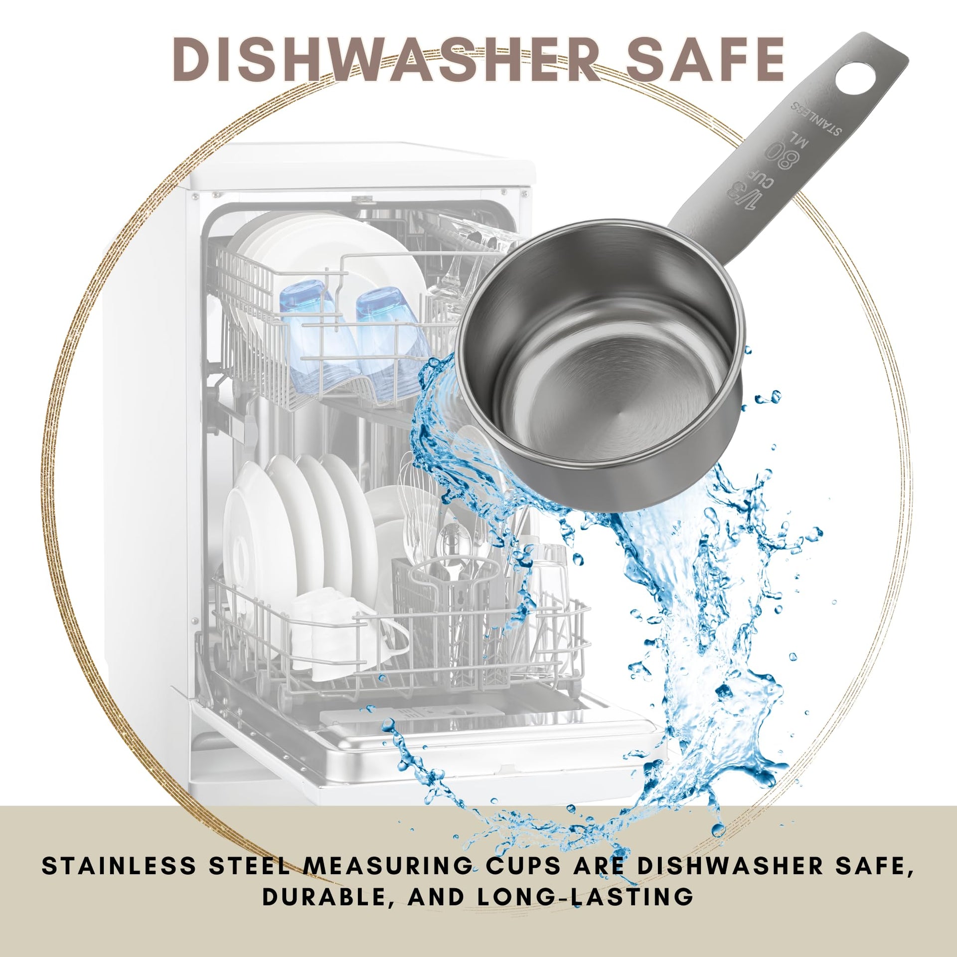1 3 Cup Stainless Steel Measuring Cup
