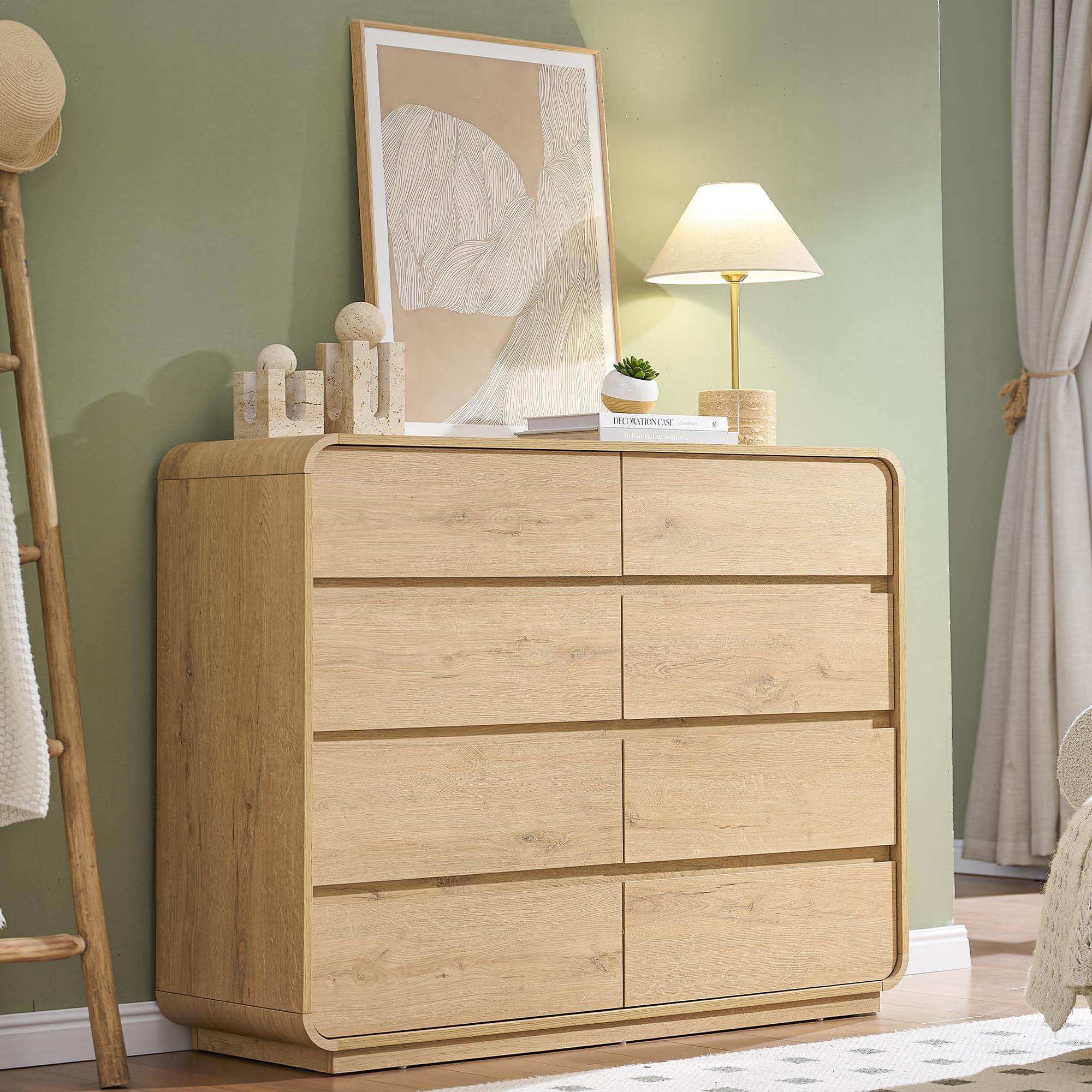 Natural Dresser with 8 Drawers