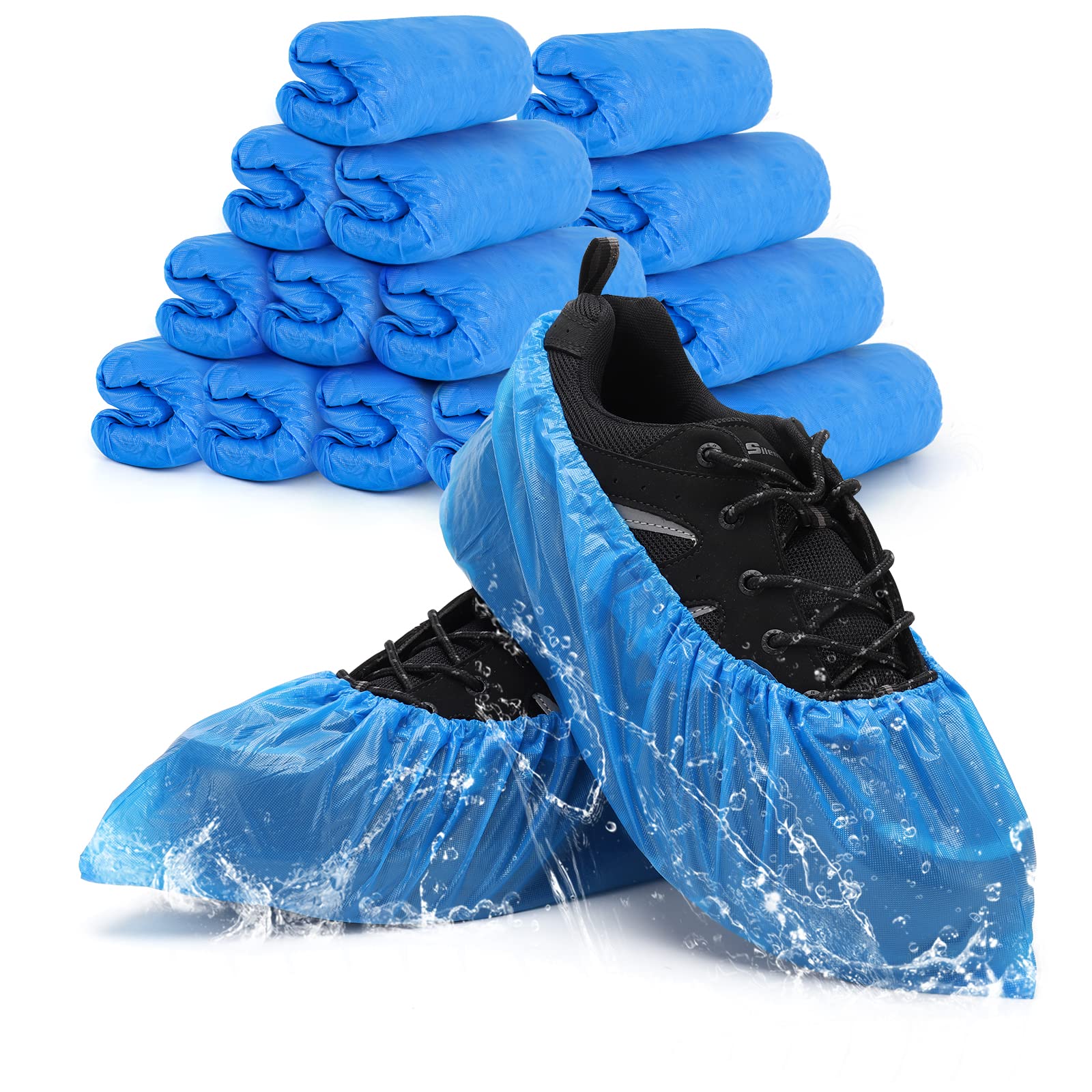 Shoe Covers Disposable Non Slip for Indoors Pack of 200 (200 Count)