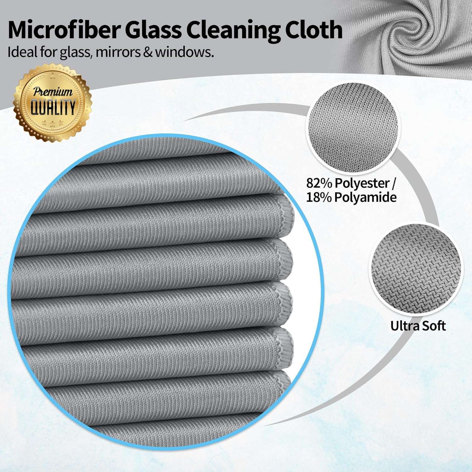 Microfiber Cleaning Cloth (6 Count)