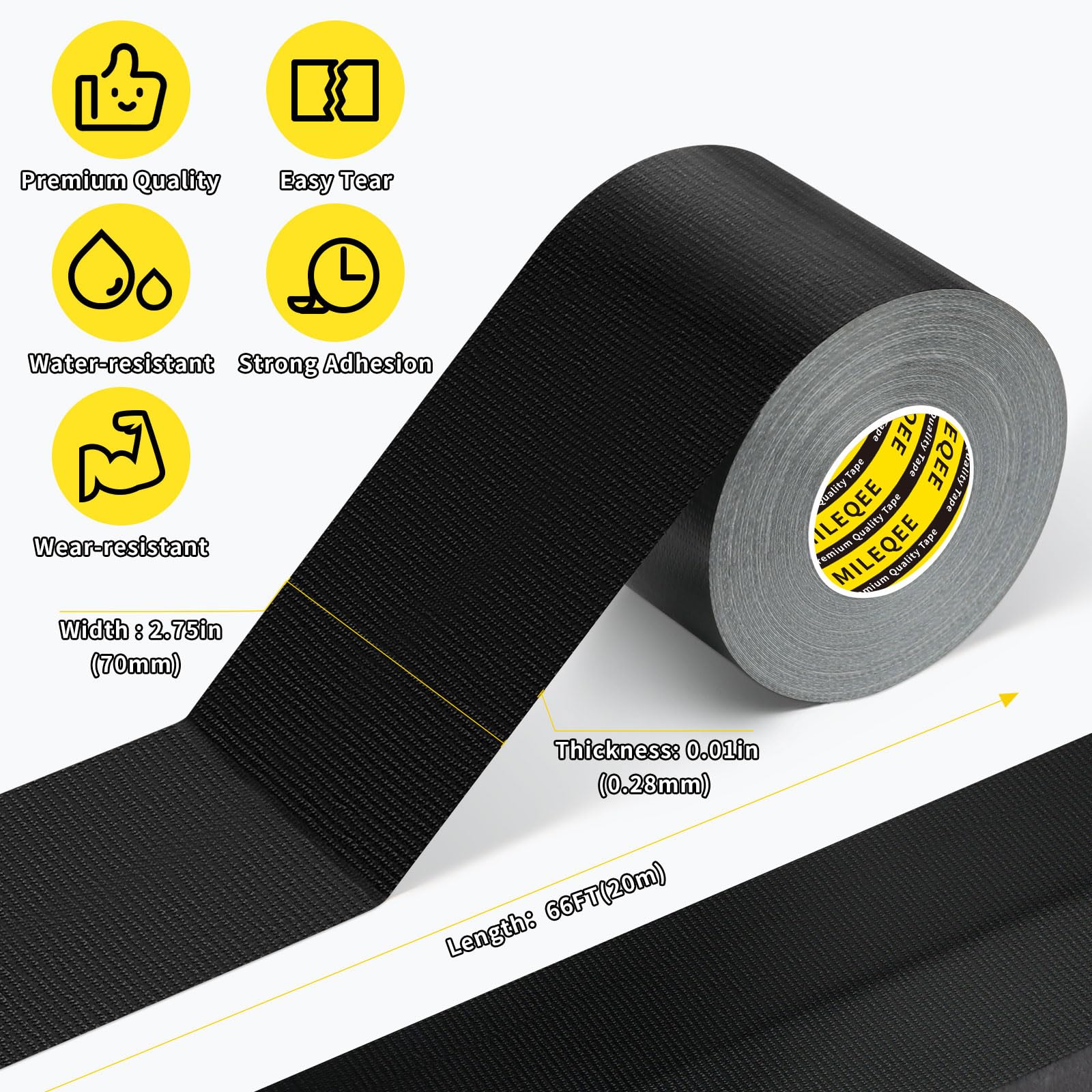 Cloth Duct Window Seal Strip Tape (66 Foot)