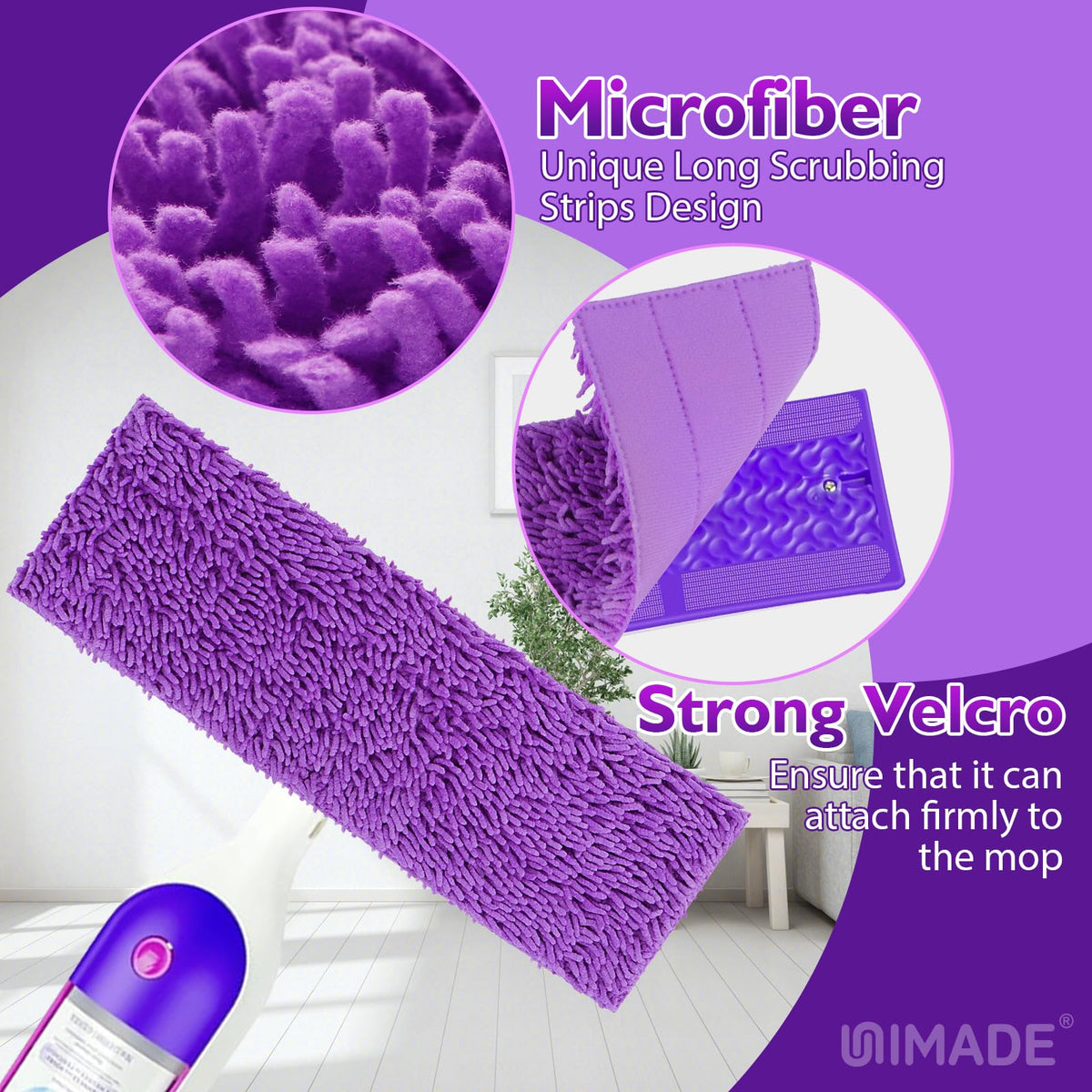 Reusable Mop Pads for Swiffer PowerMop (8 Count)