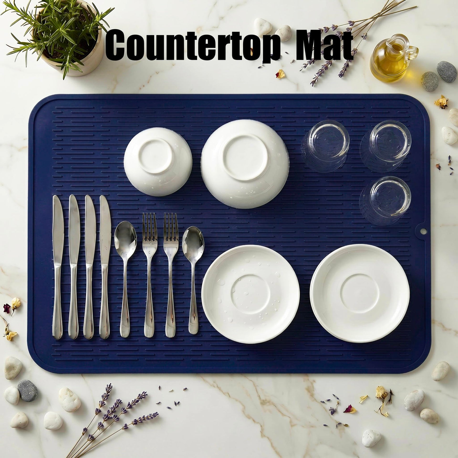 Silicone Dish Drying Mat for Multiple Usage