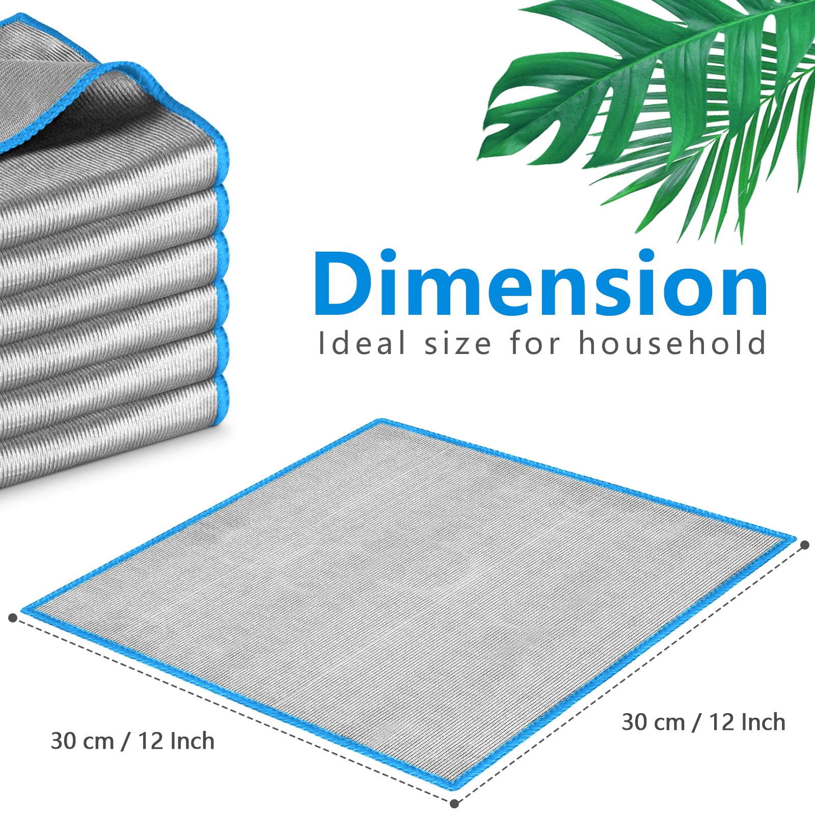 Glass Polishing Streak Free Miracle Cleaning Cloth (6 Count)
