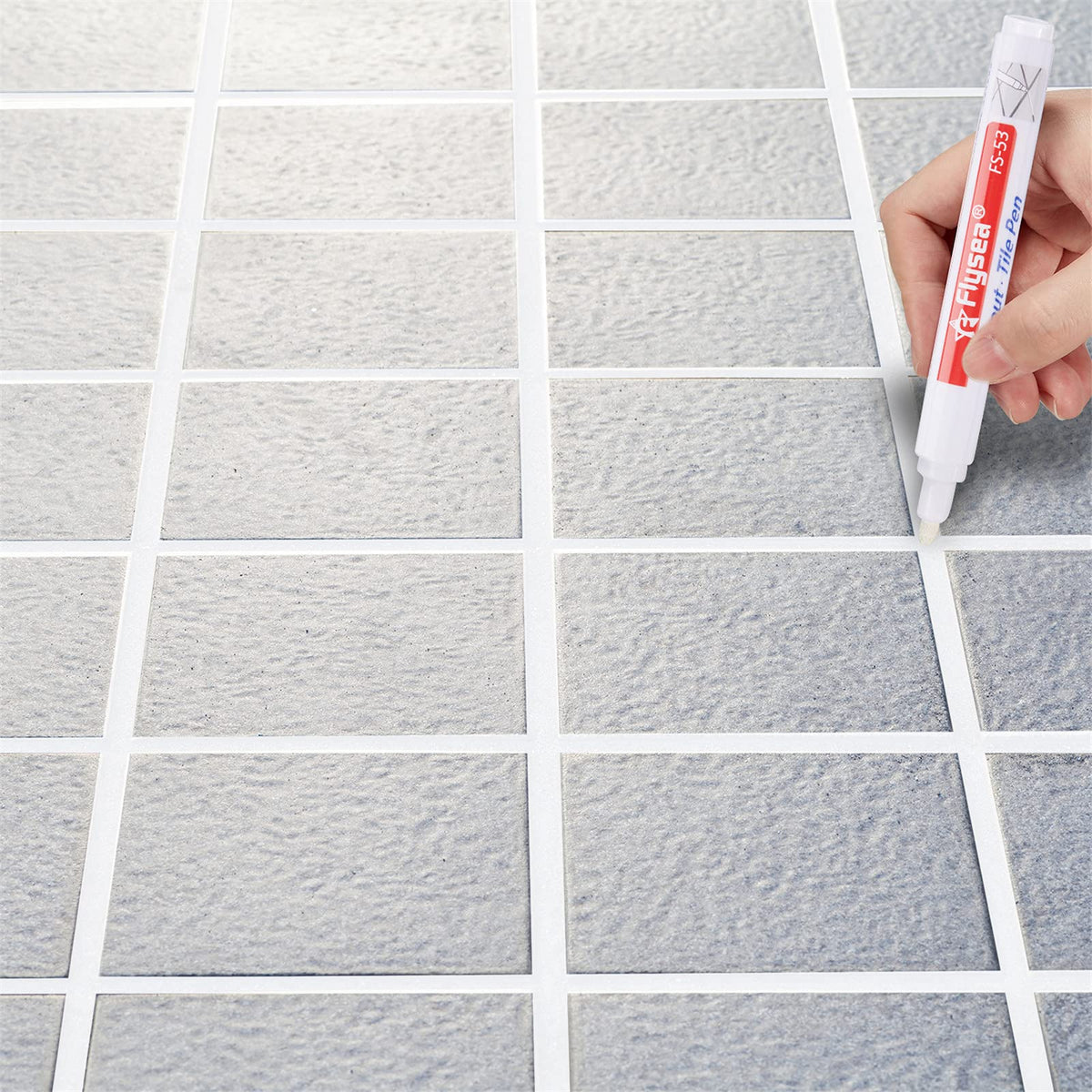 12 Pieces Grout Tile Pen Grout Restorer Pen Renew Repair Marker for Tile Wall Floor (12 Count)