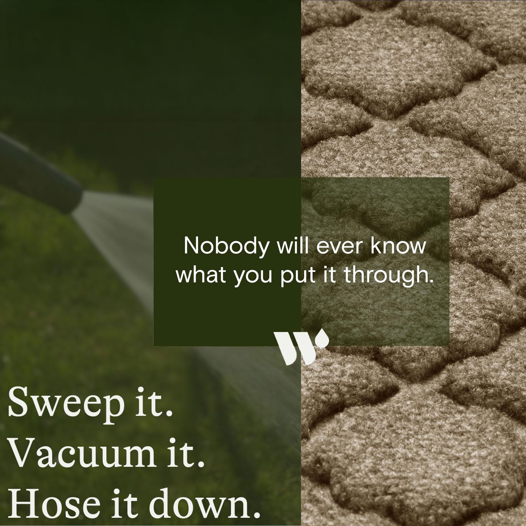 Cordova Front Door Mat Indoor Outdoor Entrance