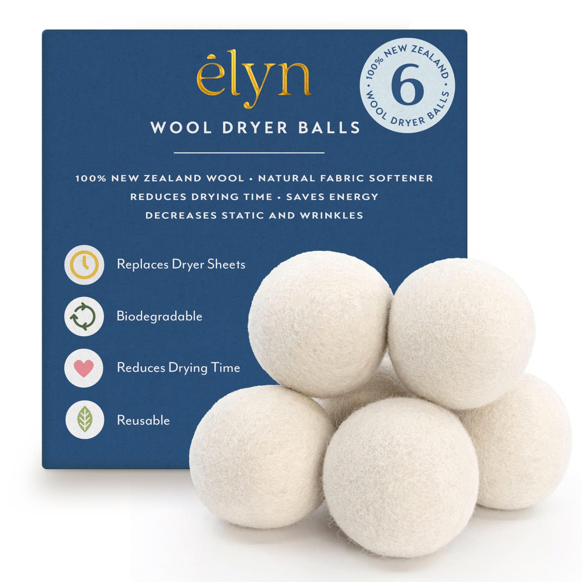 Wool Dryer Balls 6 (6 Count)