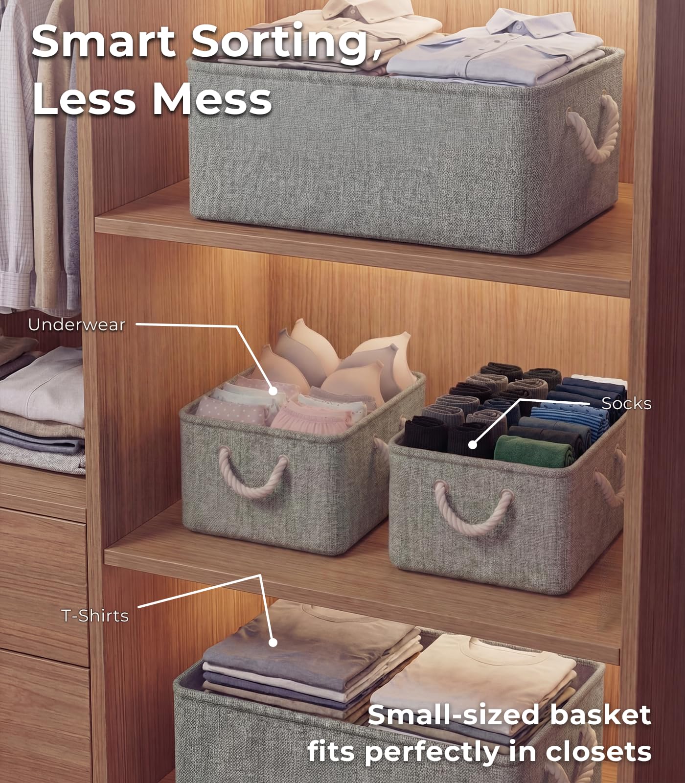 Storage Bins for Shelves