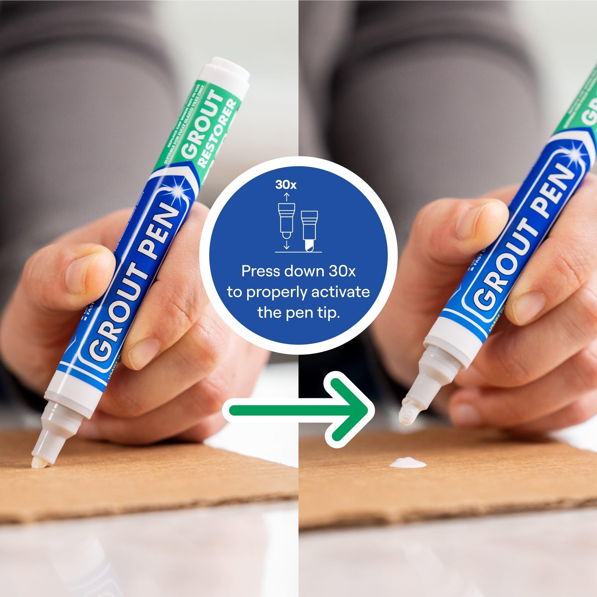 Grout Pen Winter Grey Tile Grout Paint Marker (2 Count)