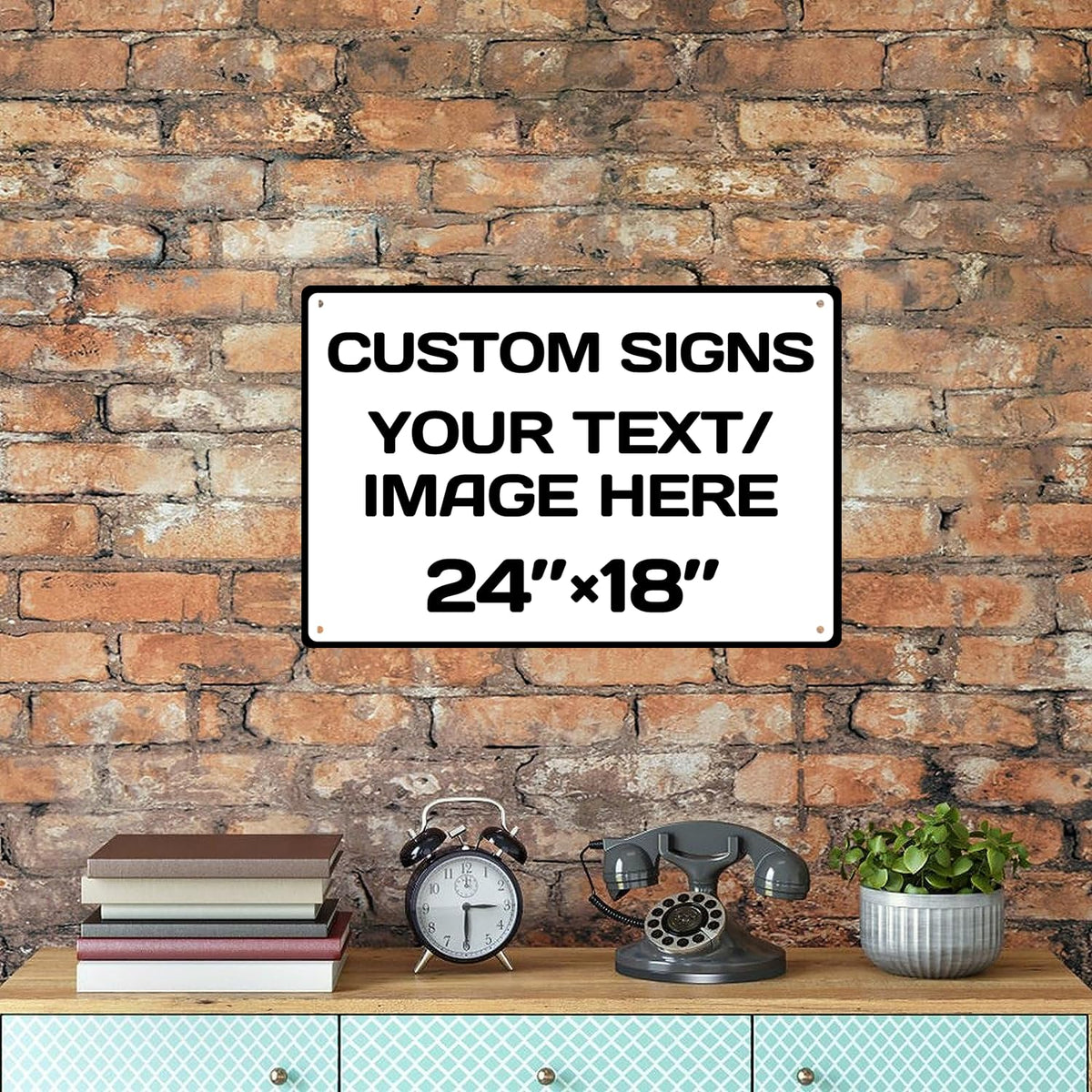 custom sign Aluminum Weatherproof Metal Sign