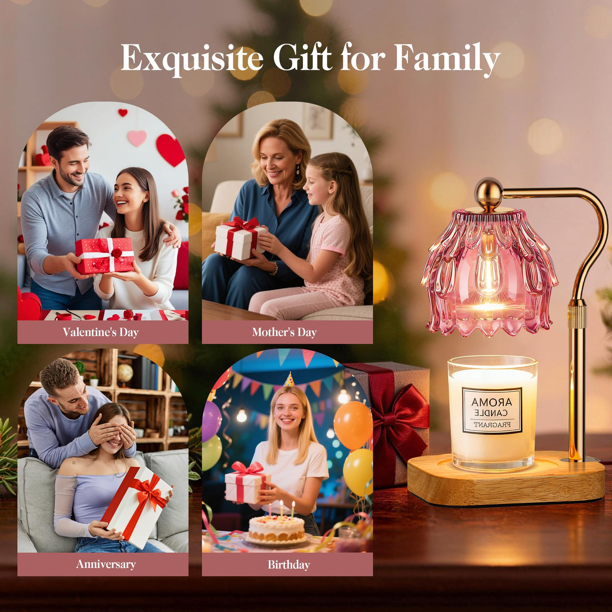 Candle Warmer Lamp with Timer Dimmer