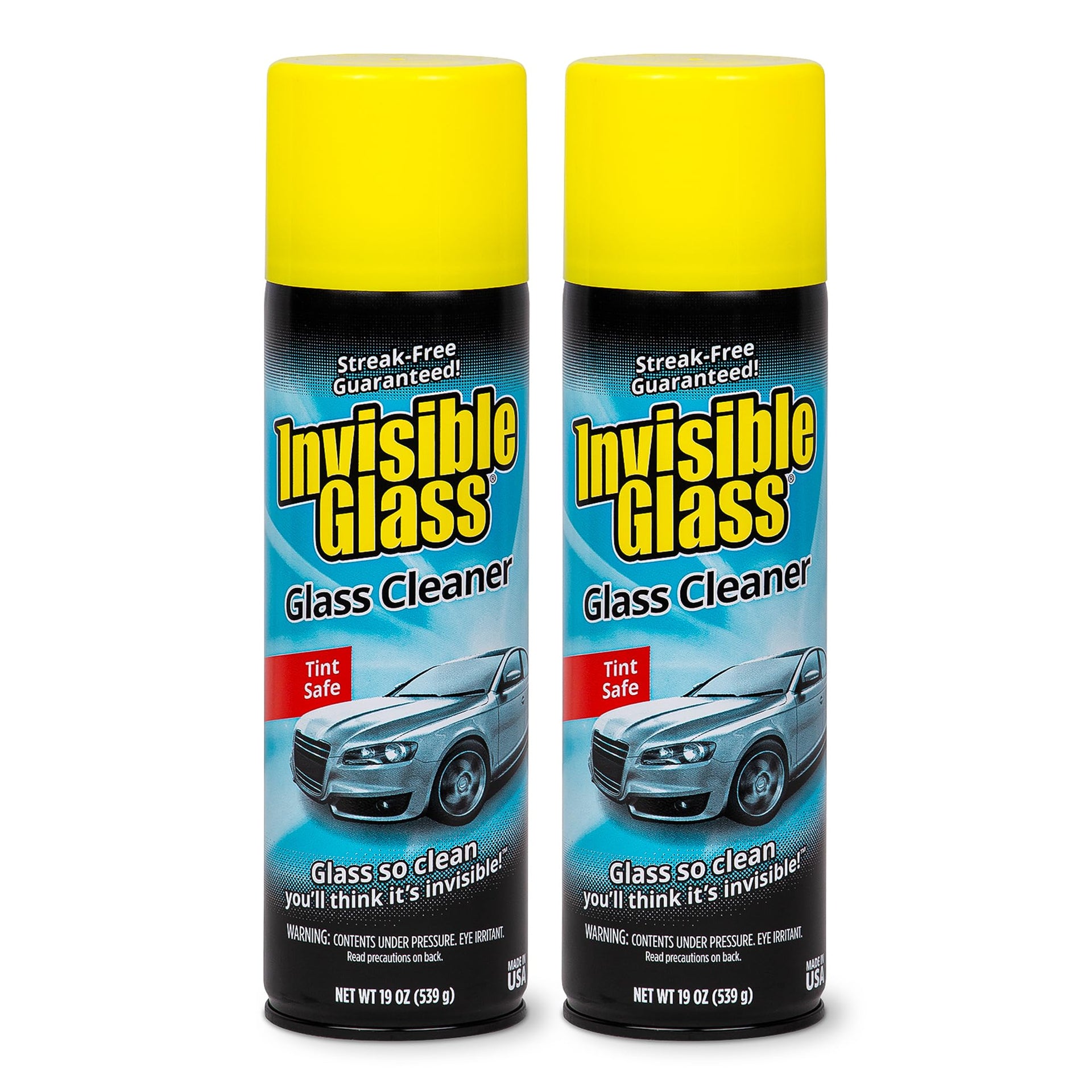 91164 2PK Premium Aerosol Glass Cleaner Spray for Car Windshields and Windows (38 Ounce) - ModHome Supplies