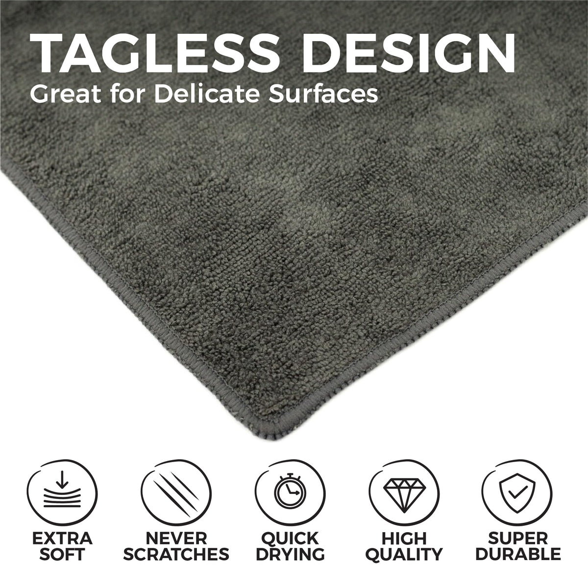 All Purpose Microfiber Terry Cleaning Towels (12 Count)