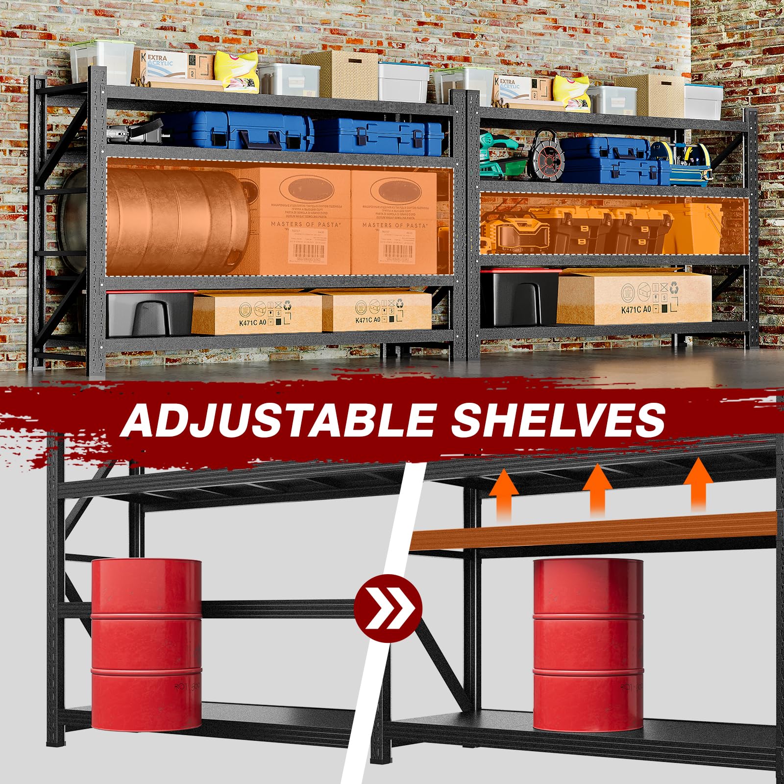 9000LBS Metal Steel Storage Shelves
