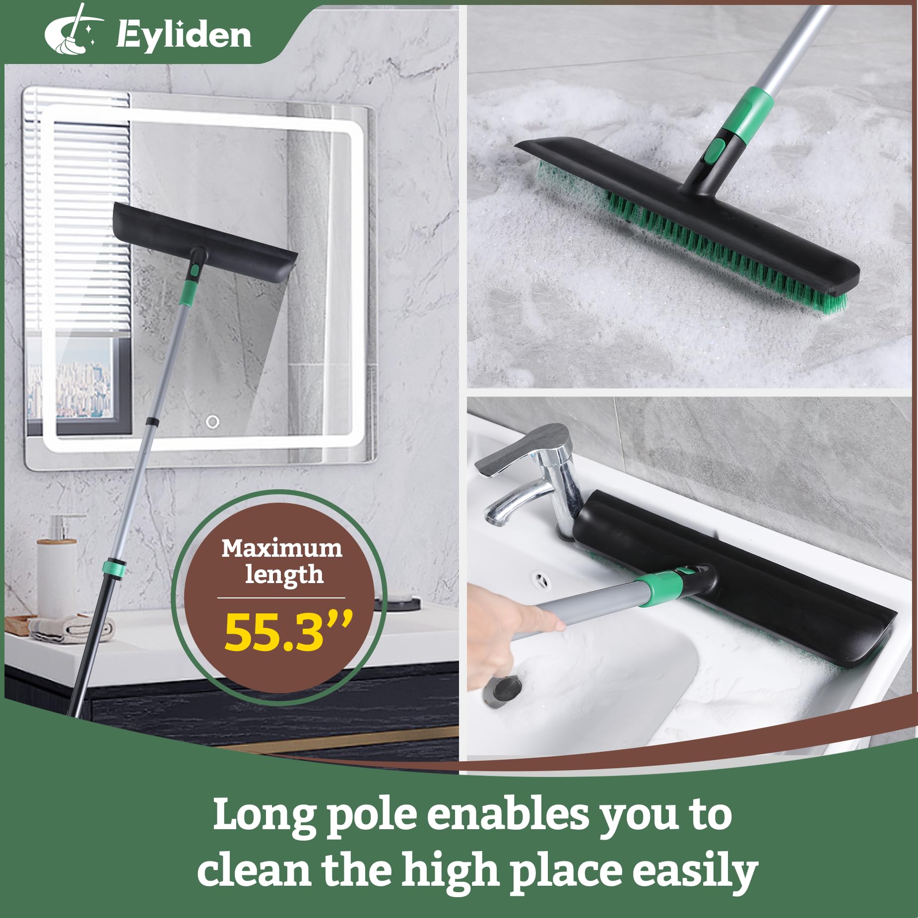 Scrub Brush with Squeegee