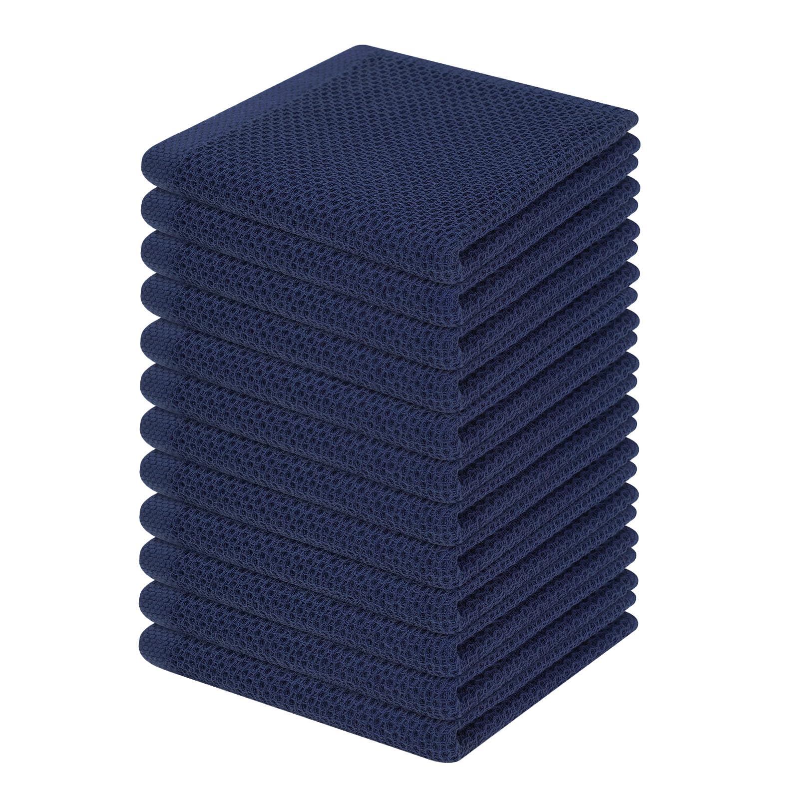 100% Cotton Waffle Weave Kitchen Dish Cloths 12 (12 Count)