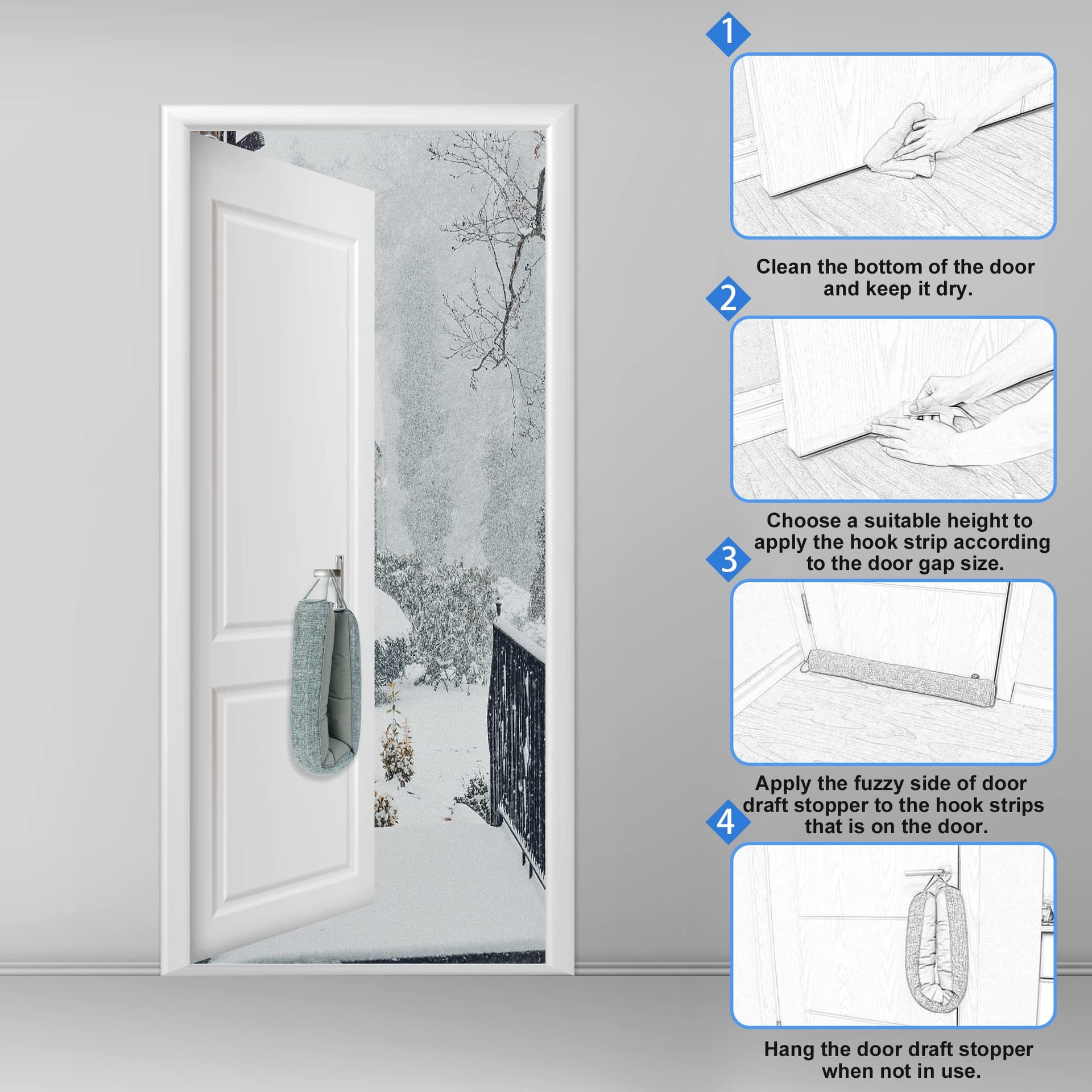 Weighted Door Draft Stopper