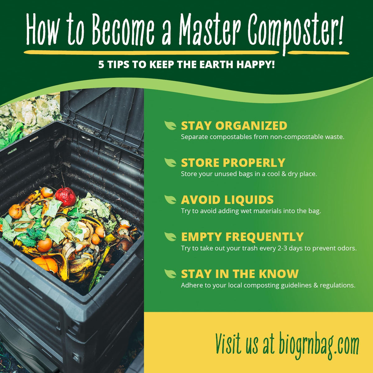30 33 Gallon Compost Bags 30 Bags Yard Waste Bags Flat (30 Count)