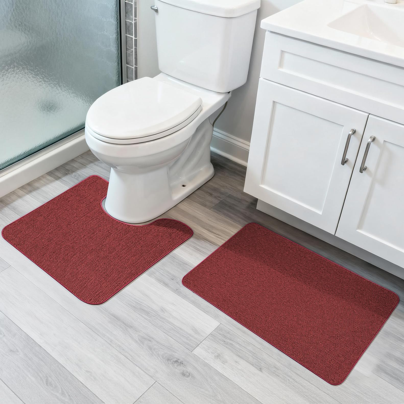 Bath Mat Set 2 Pieces (4.5 Sq Ft)