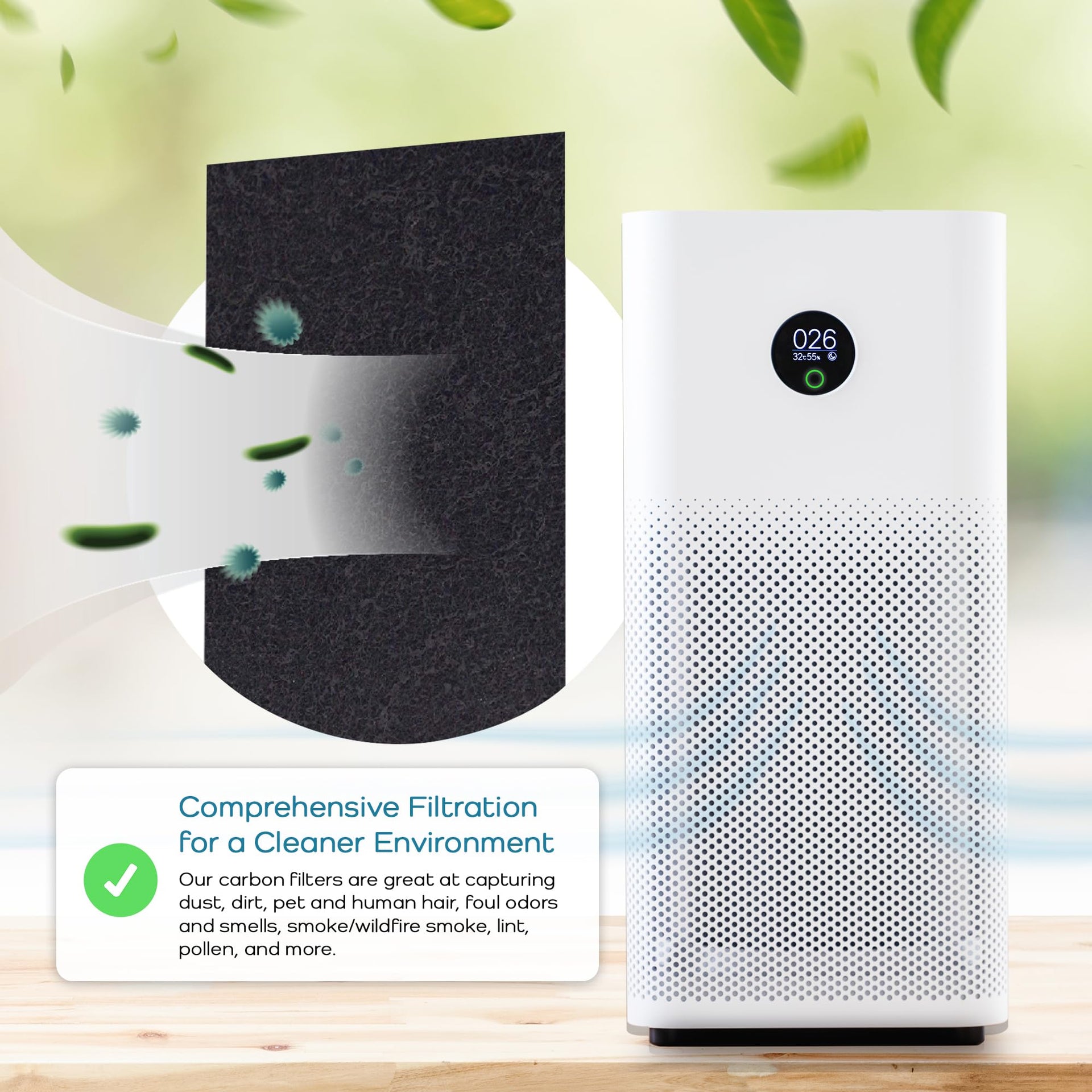 Universal Cut To Fit Carbon Activated Air Filter