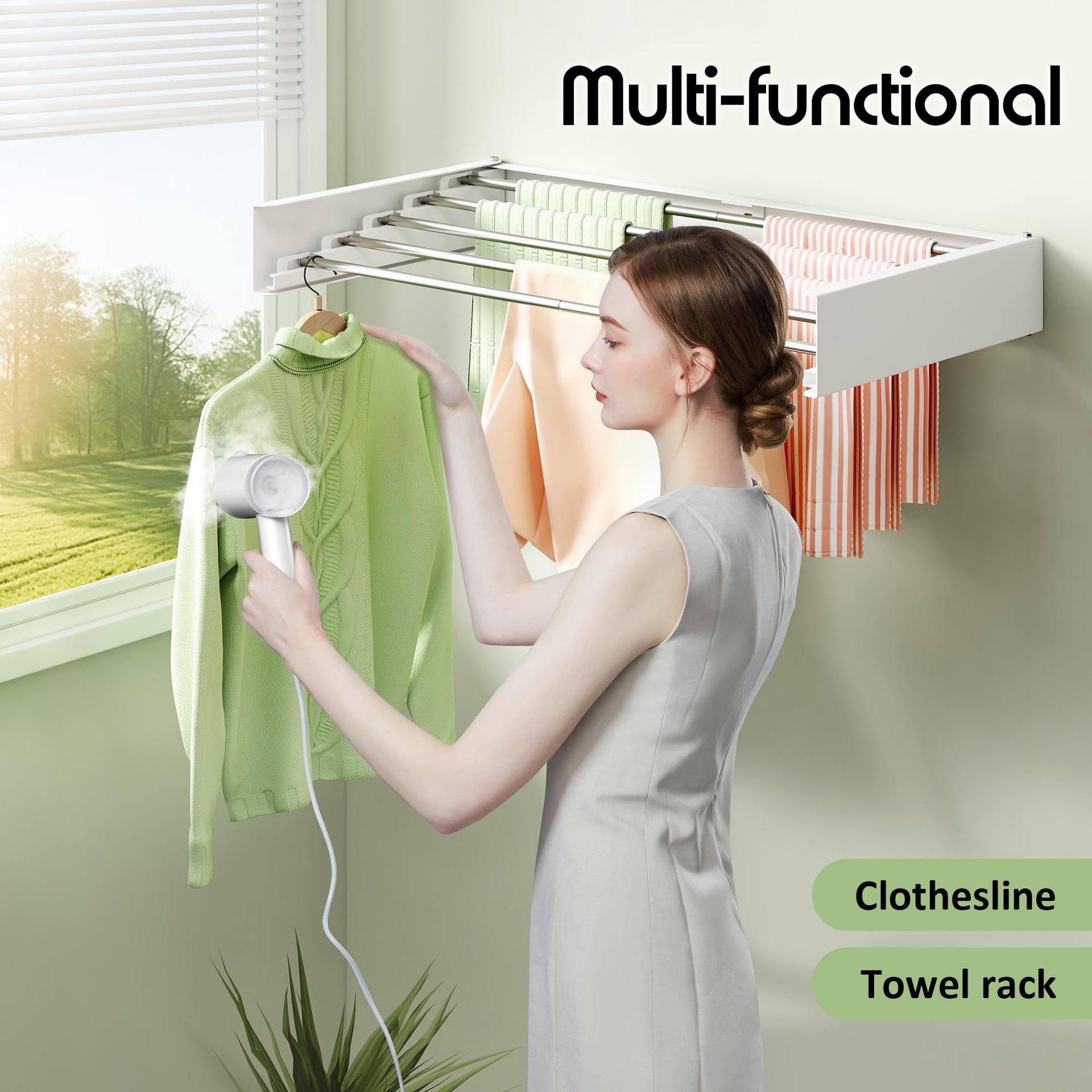 Clothes Drying Rack Wall Mounted 32“