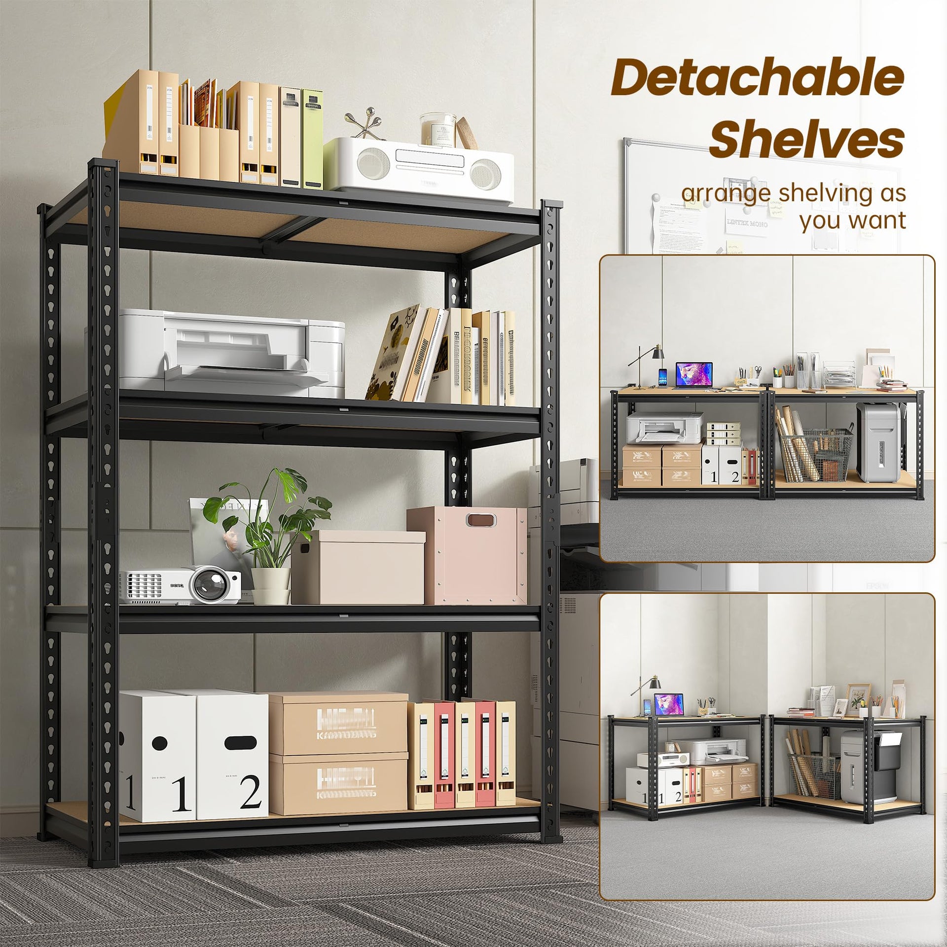 4 Tier Storage Shelves Dual