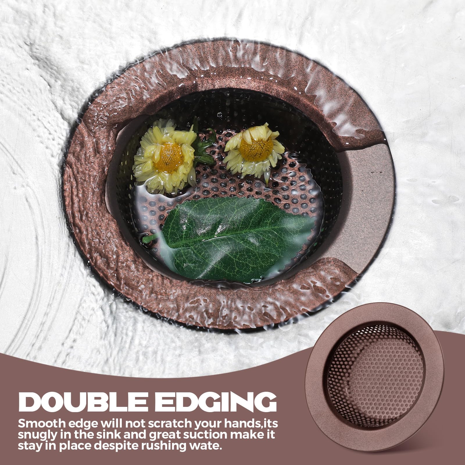 2 Pcs Kitchen Sink Drain Strainer 4.4 Inch (2 Count)