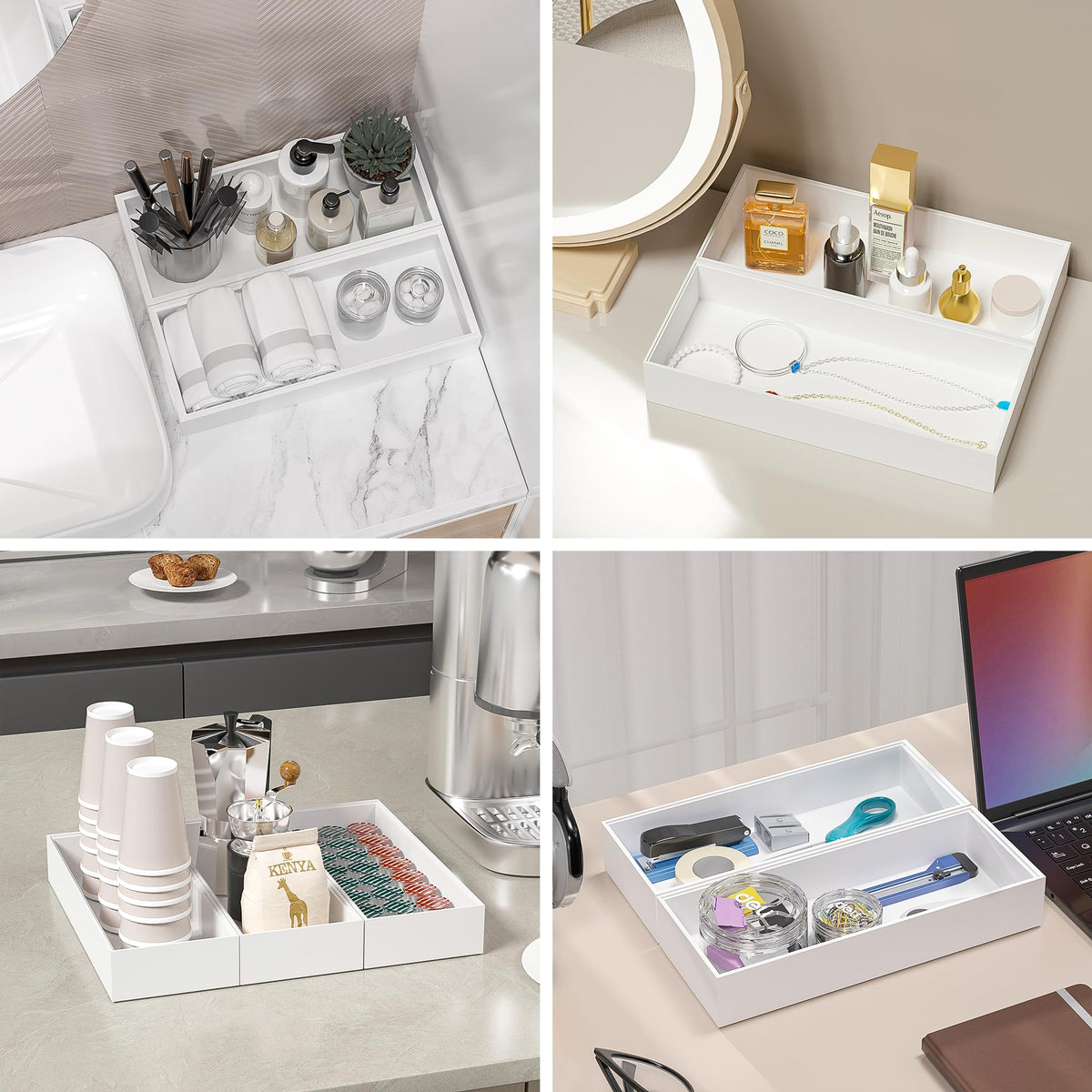 Kitchen Drawer Organizer Bins (2 Count)