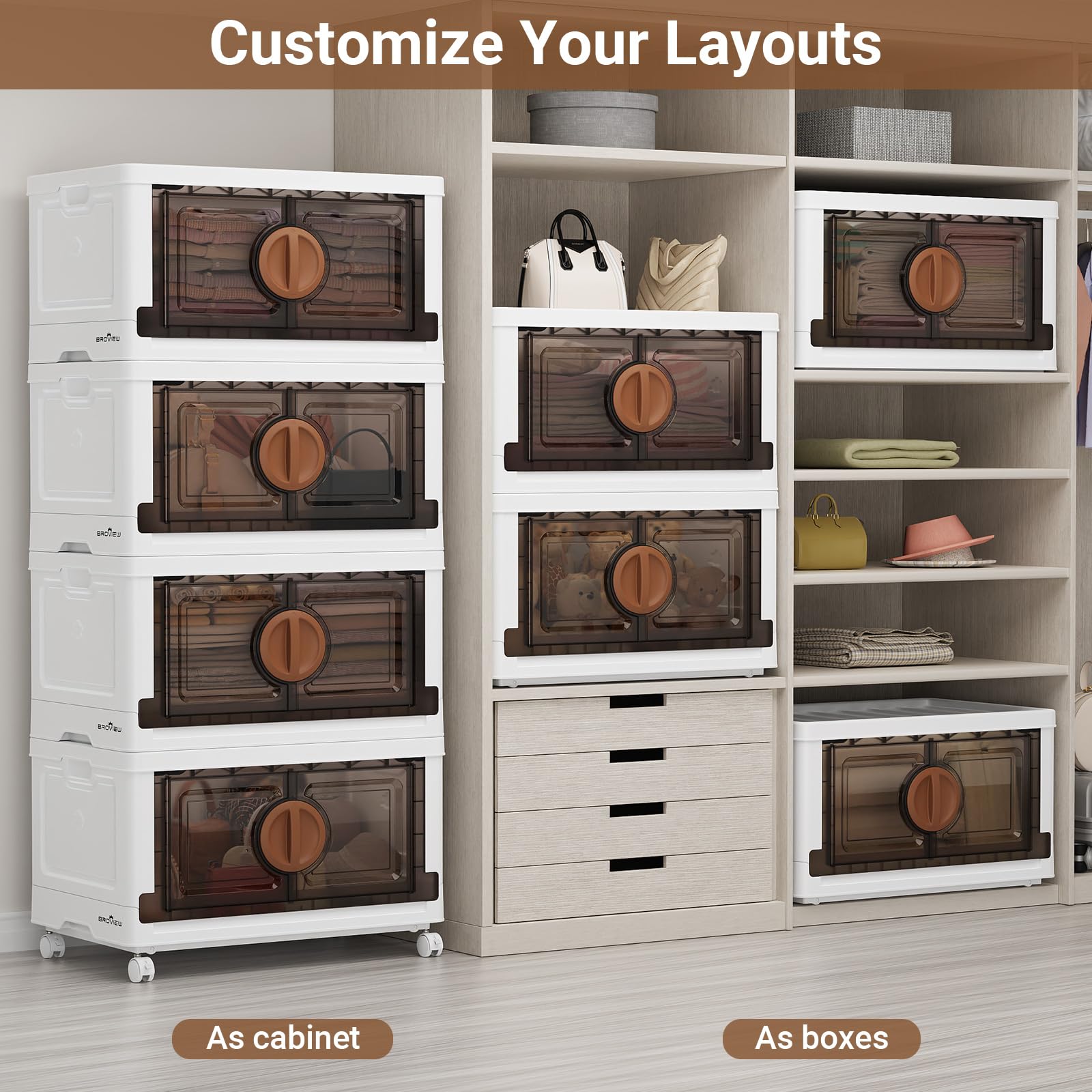 480Qt Lockable Stackable Storage Bins with Lids (4 Count)