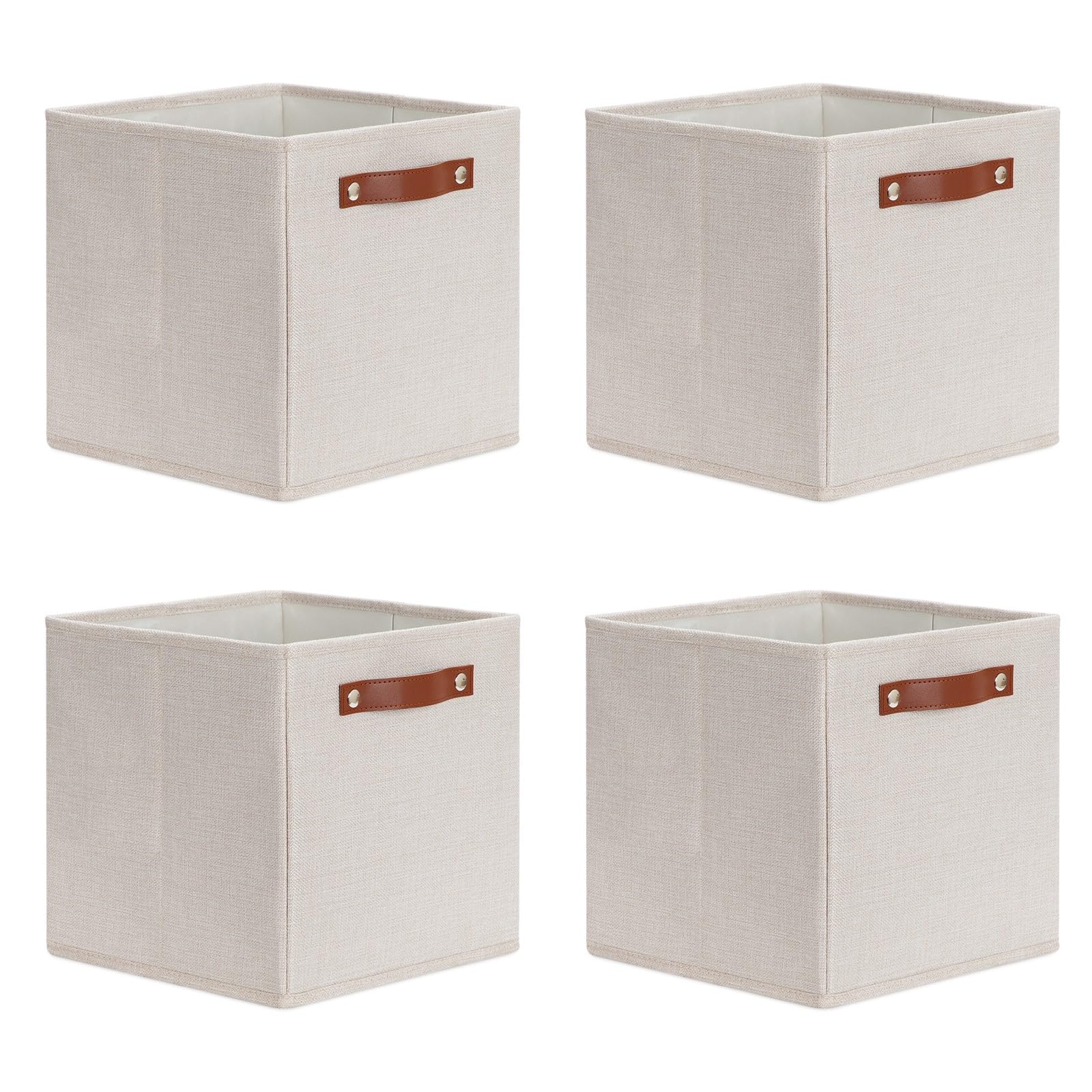 Storage Boxes for Shelves Closet Storage (4 Count)