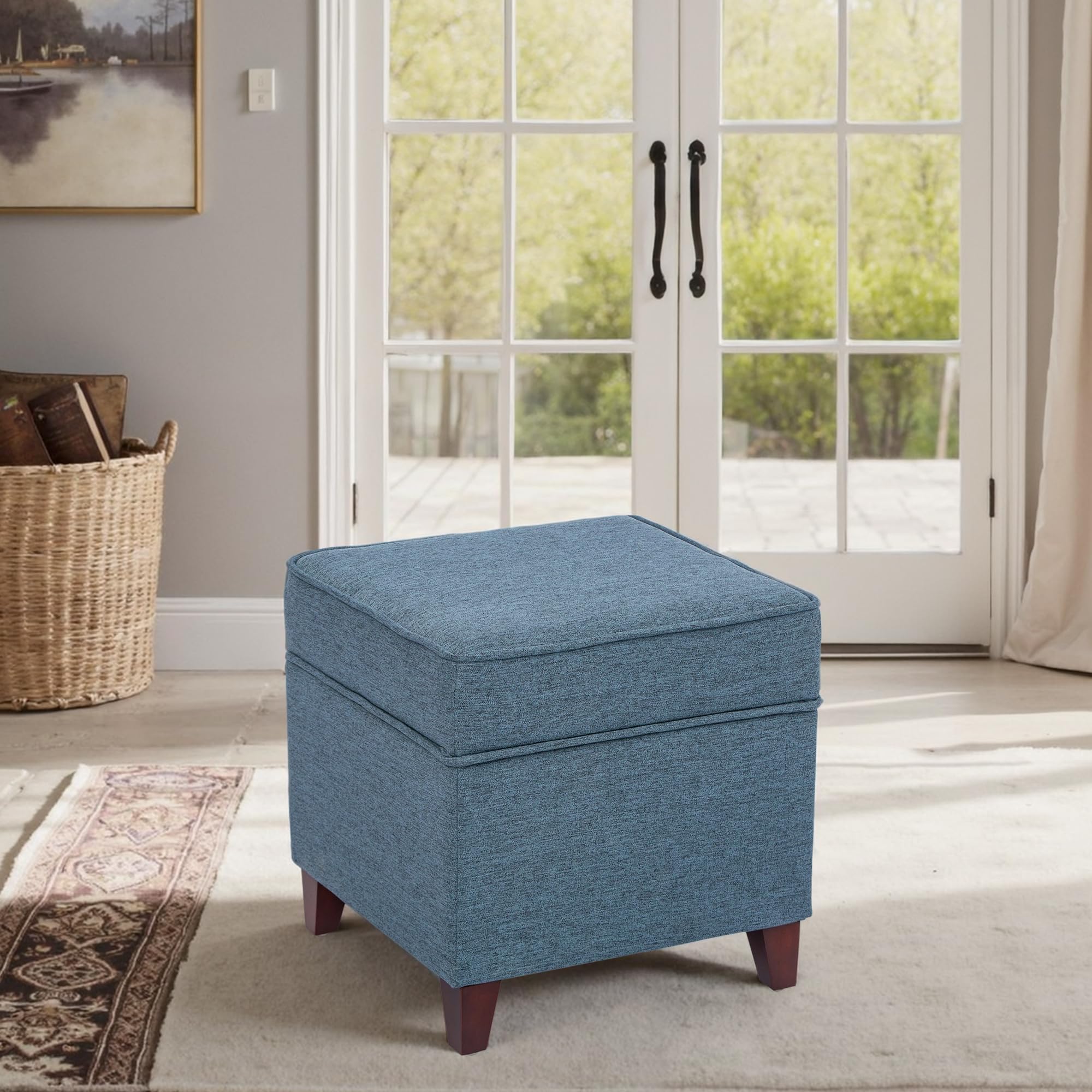 17" Square Ottoman with Storage