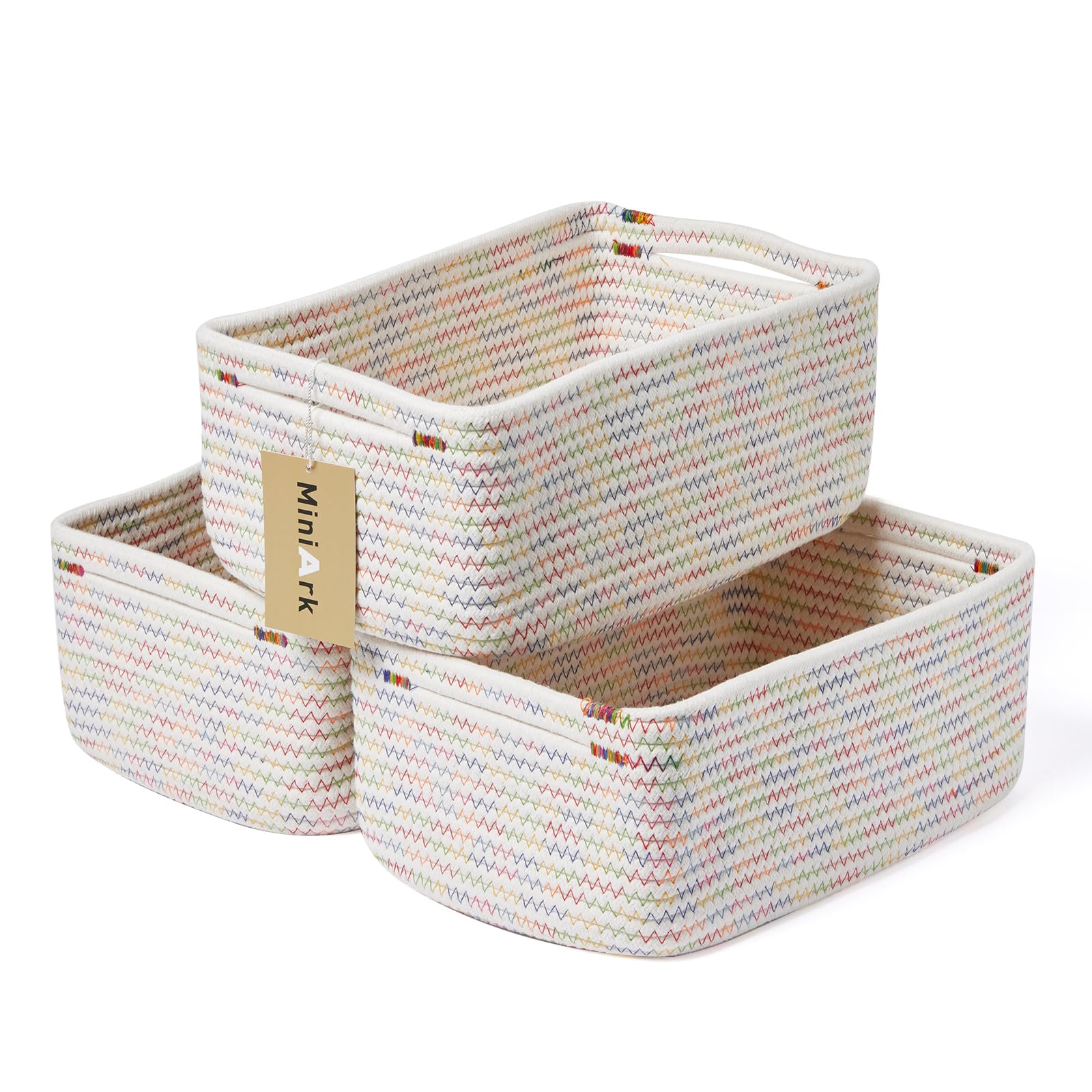 Small Storage Baskets for Organizing (3 Count)
