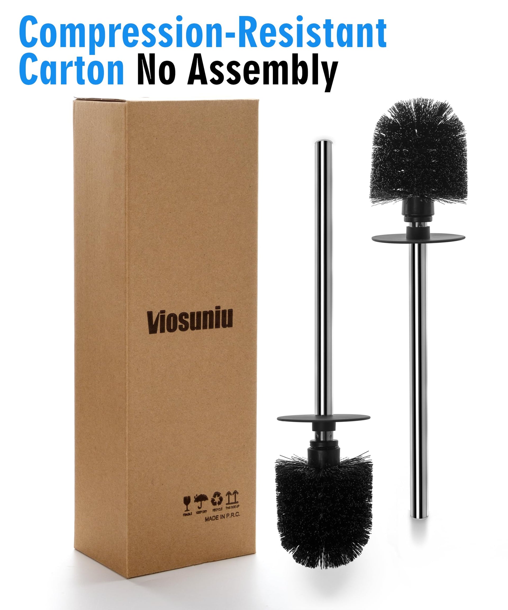 2 Pack Toilet Bowl Cleaning Brush Set for Bathroom (2 Count)