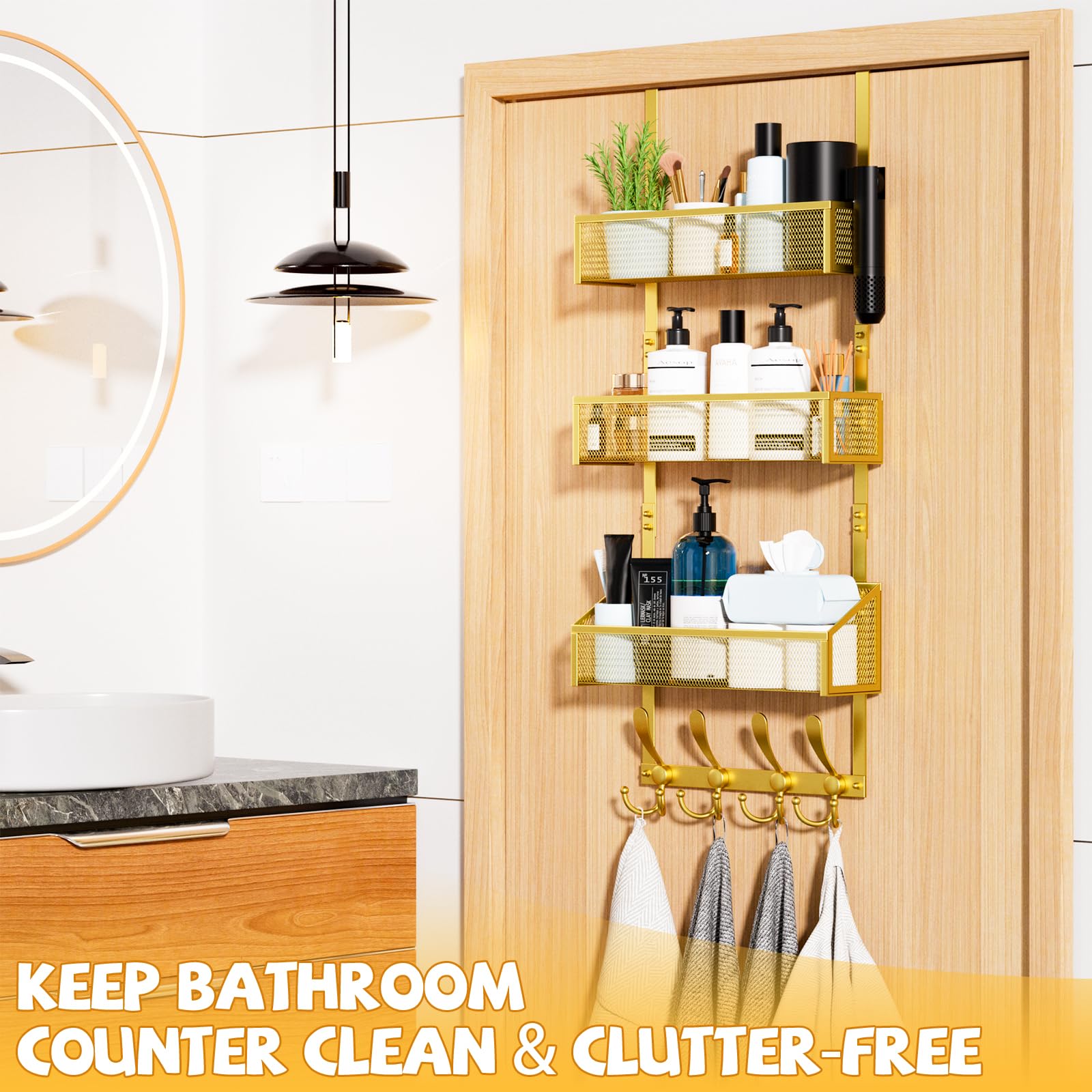 Over The Door Hooks Organizer