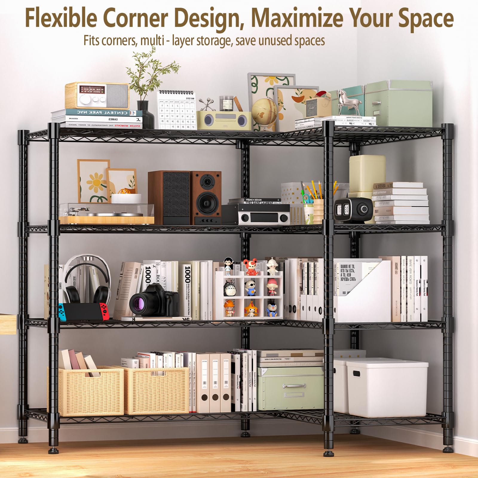 4 Tier Metal Shelving