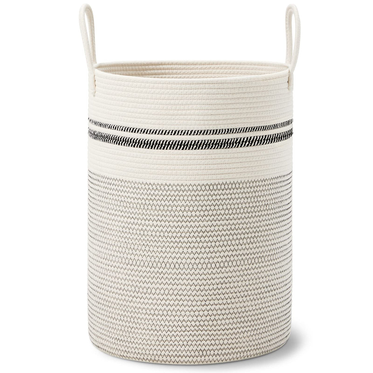 58L Tall Woven Laundry Basket Hamper