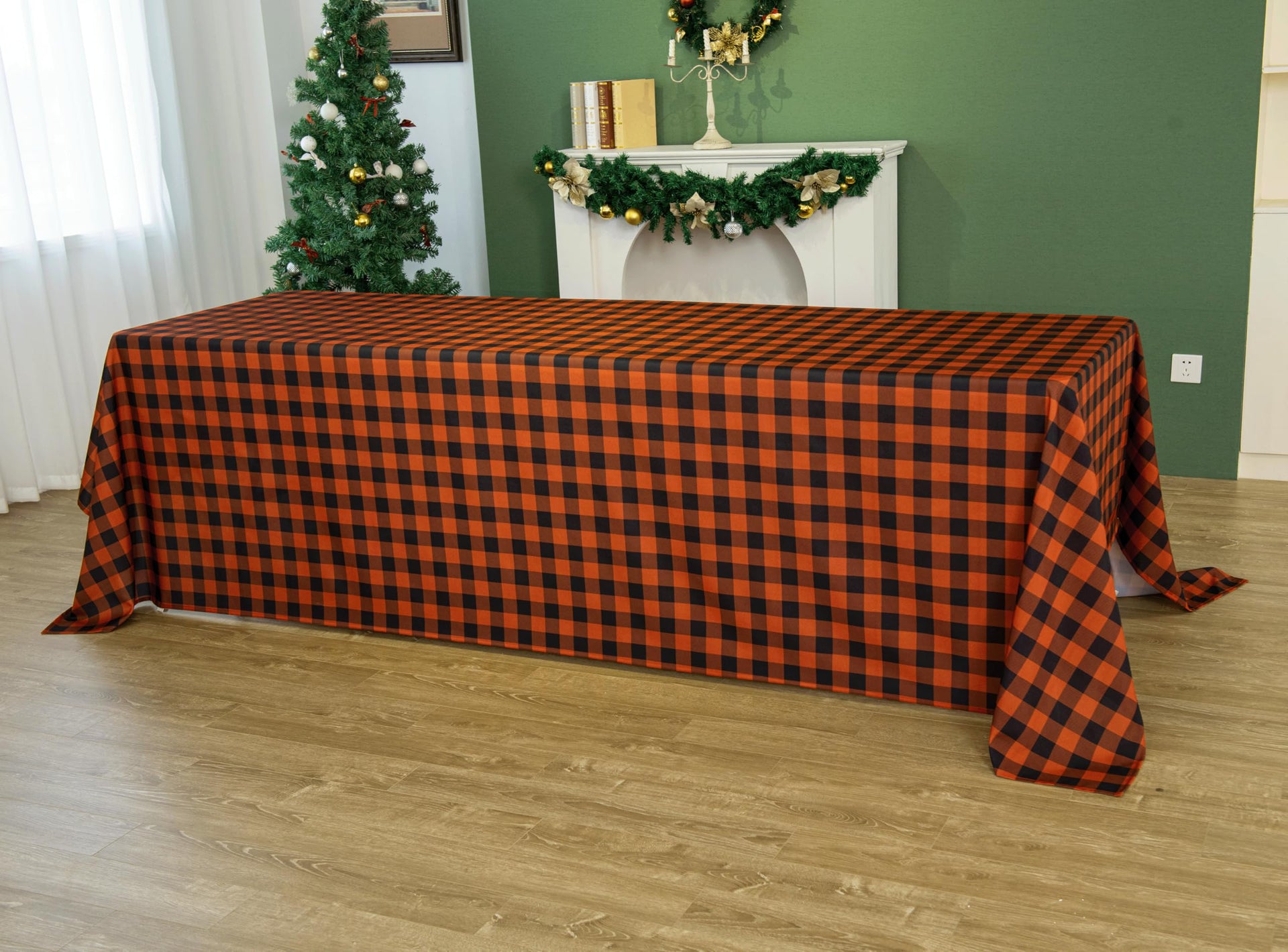 Classic Gingham Buffalo Tablecloth Fabric