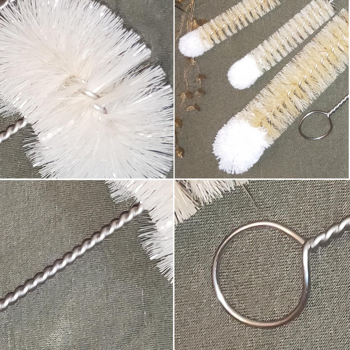 Bottle Brushes Thin Long Handle X 4 (4 Count) - ModHome Supplies